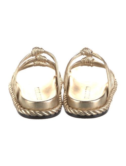 Farm Rio Leather Braided Accents Slides