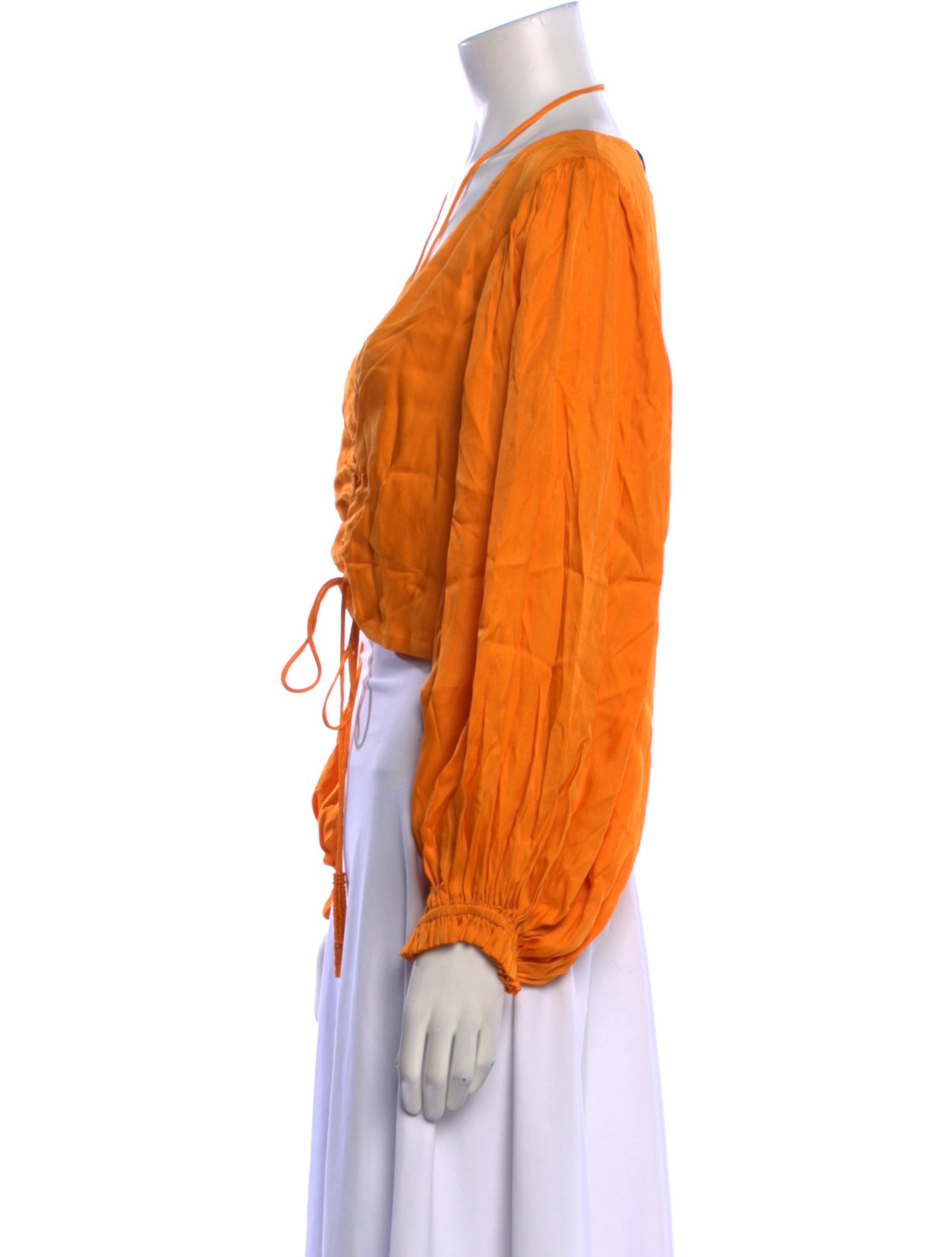 Farm Rio V-Neck Long Sleeve Crop Top w/ Tags