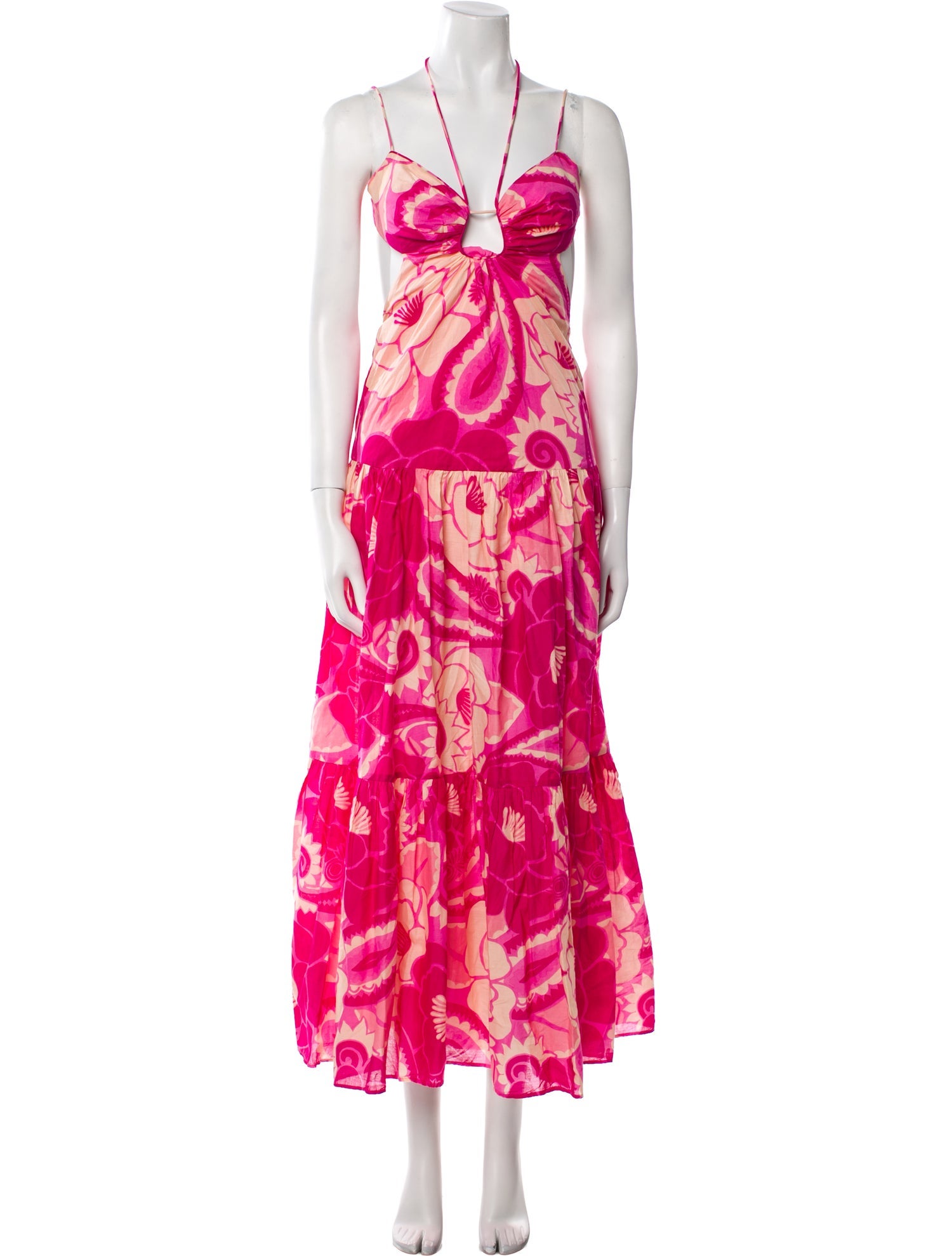 Farm Rio Floral Print Long Dress