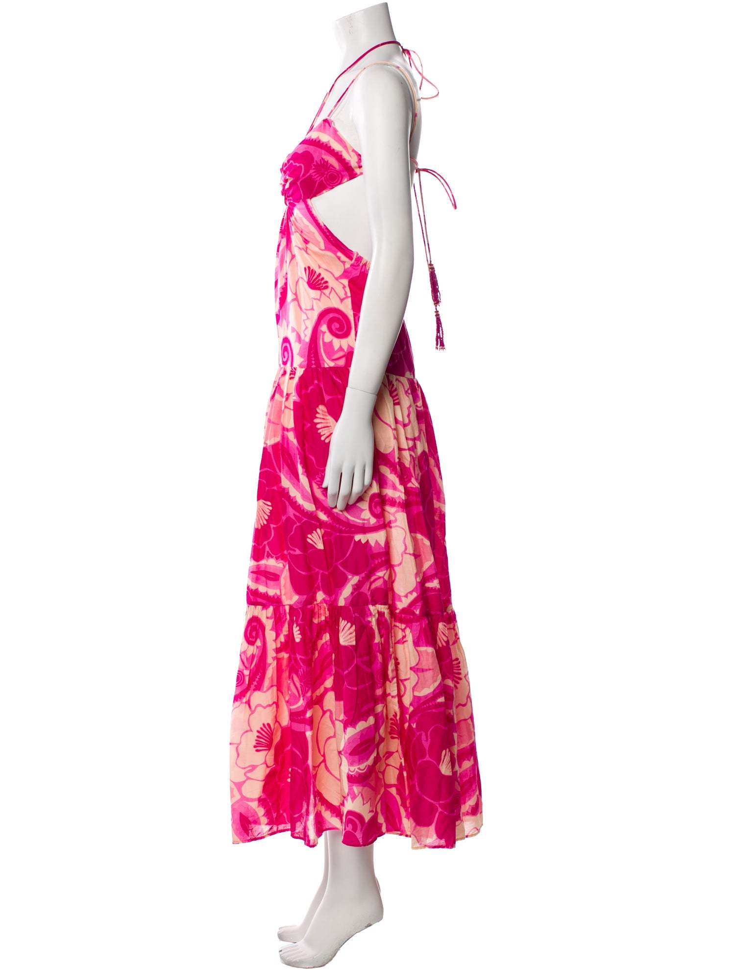 Farm Rio Floral Print Long Dress