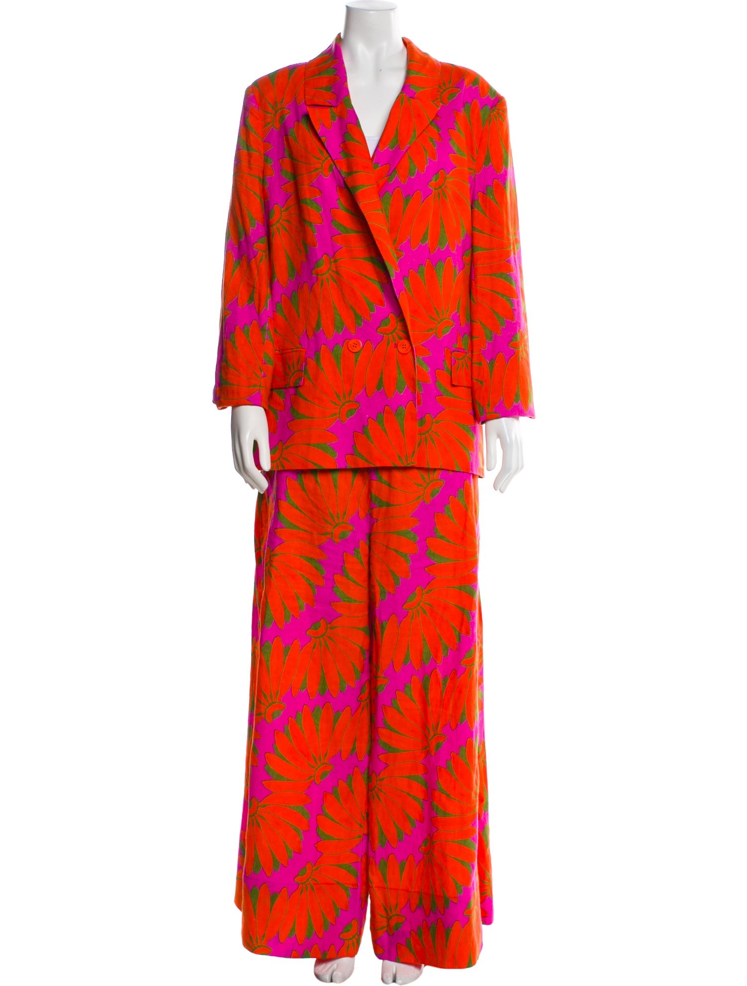 Farm Rio Linen Printed Pantsuit