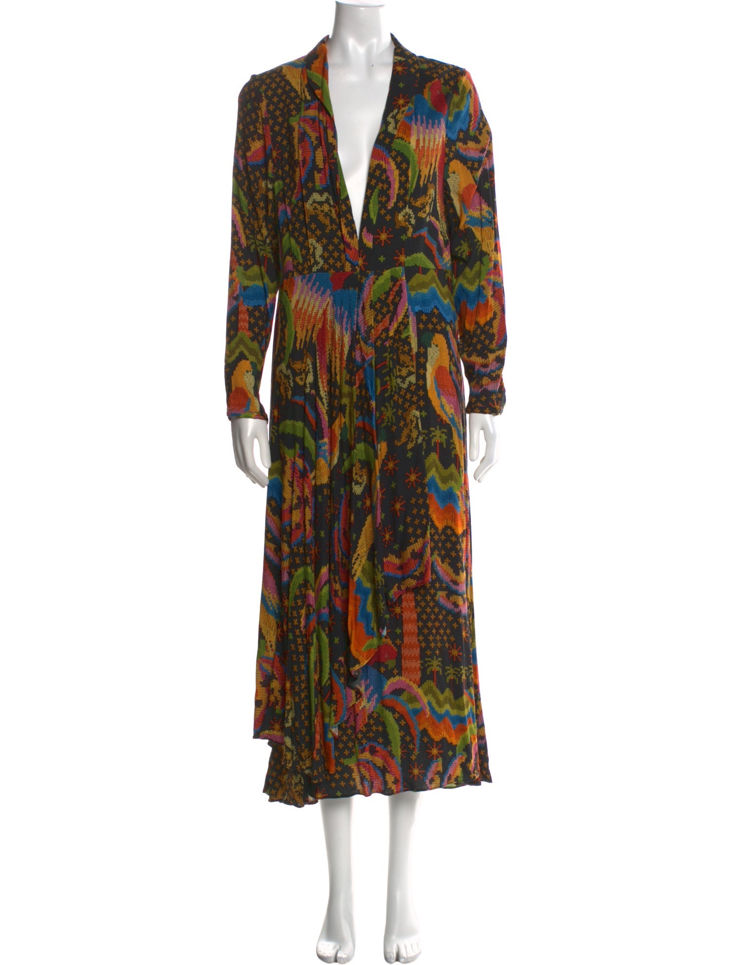 Farm Rio Printed Long Dress w/ Tags