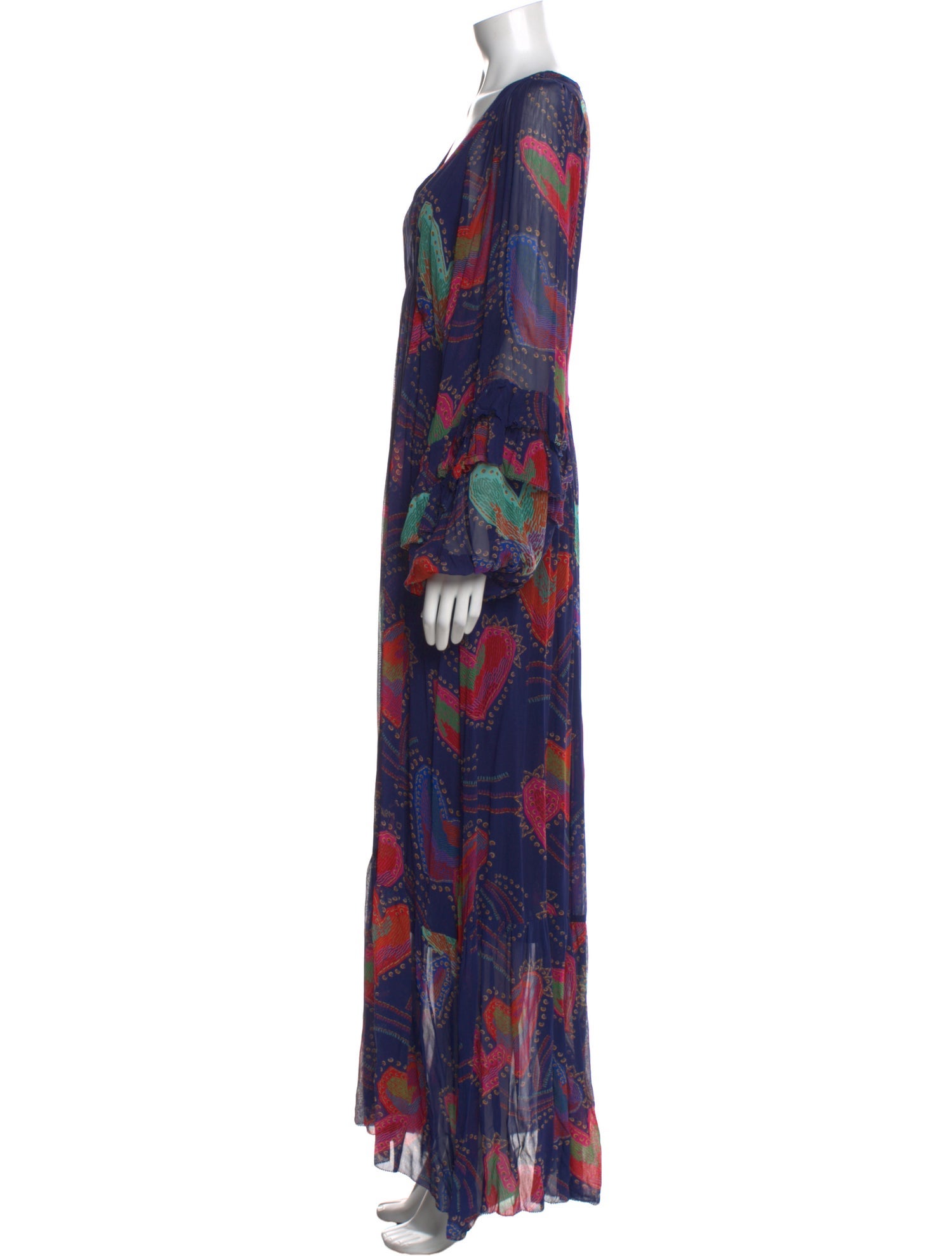 Farm Rio Floral Print Long Dress