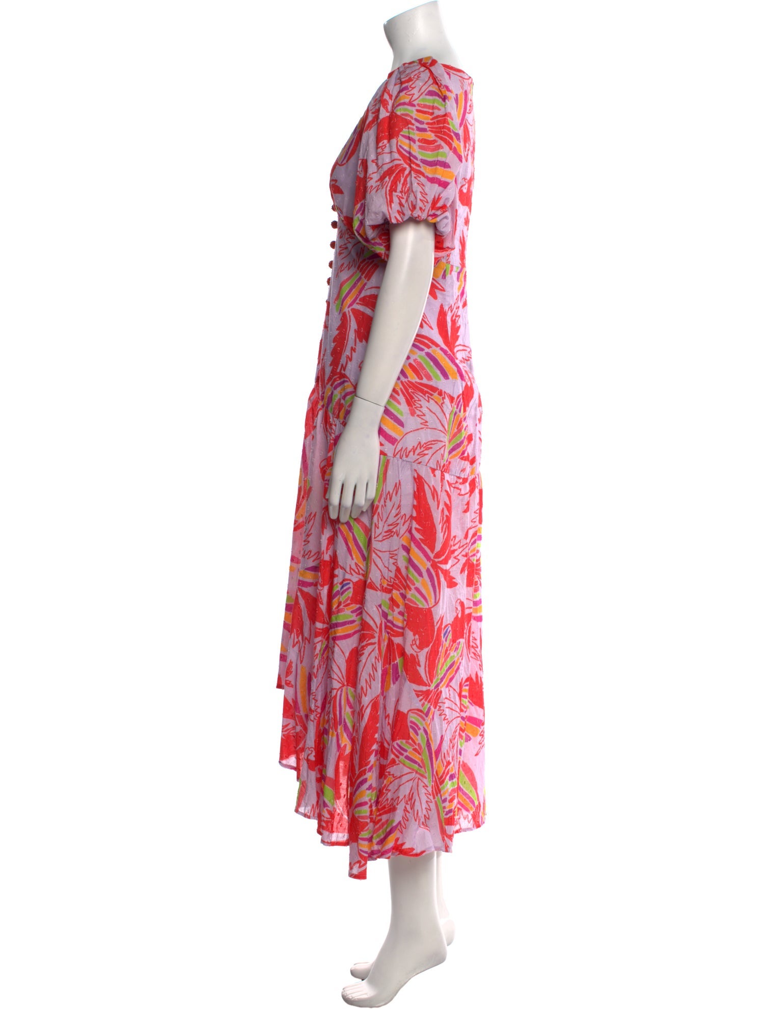 Farm Rio Floral Print Long Dress