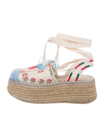 Farm Rio Canvas Floral Print Espadrilles