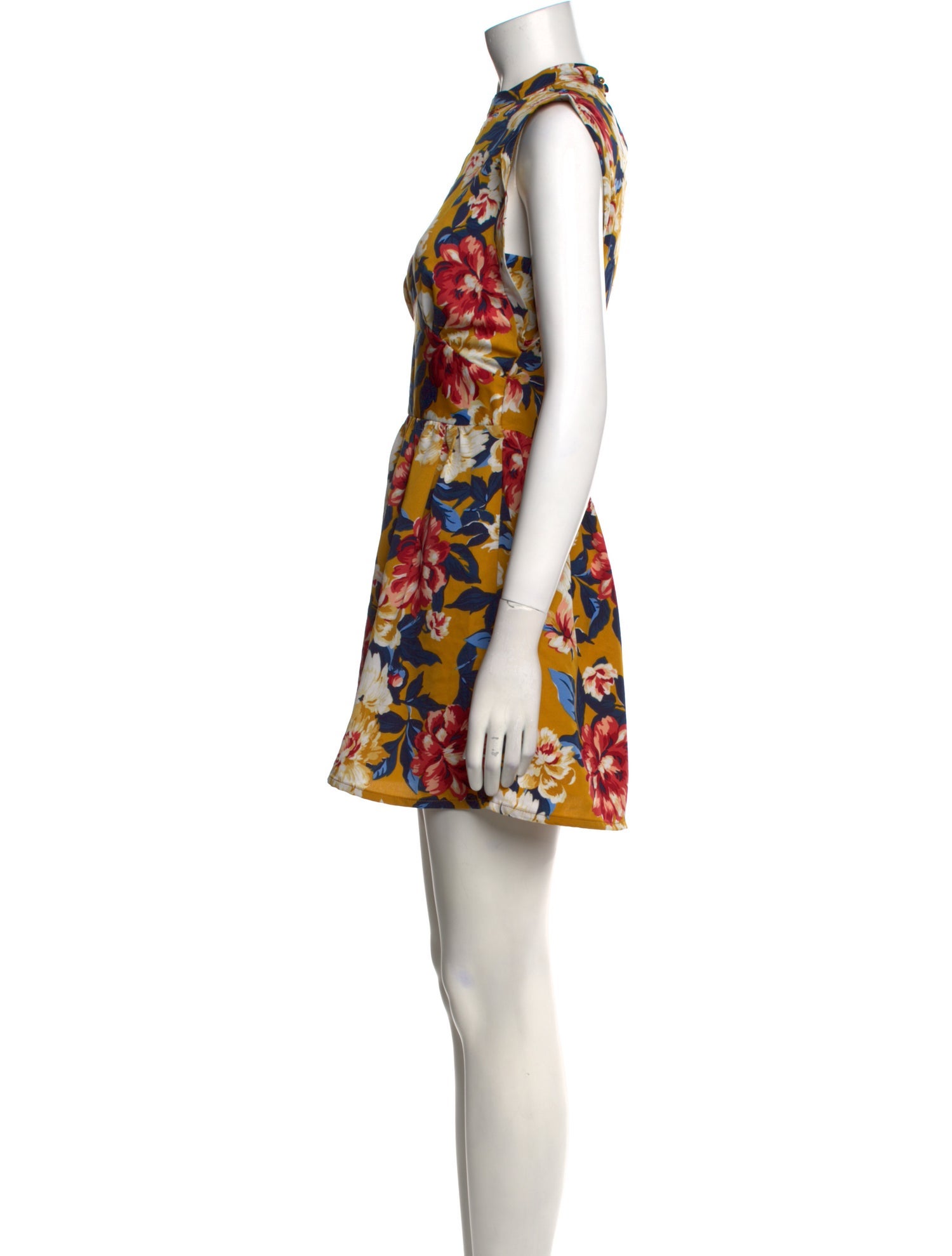 Farm Rio Floral Print Mini Dress