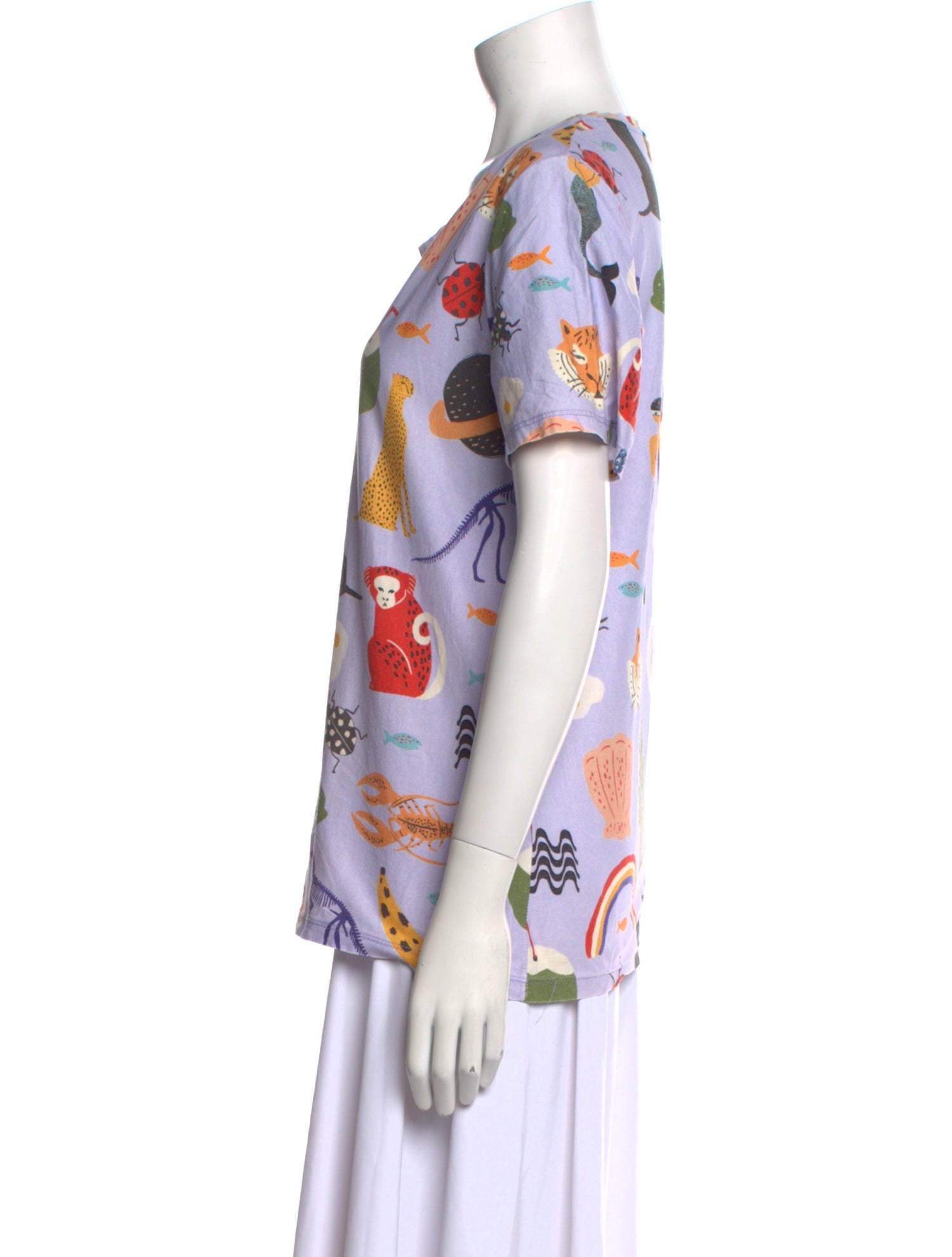 Farm Rio Printed Scoop Neck T-Shirt