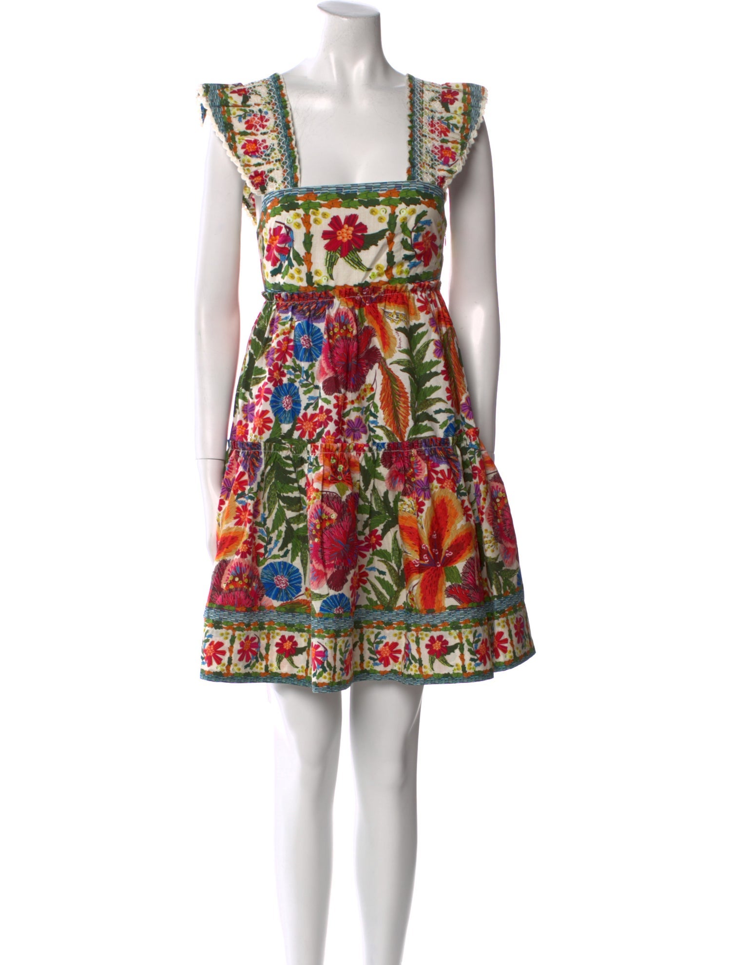 Farm Rio Floral Print Mini Dress w/ Tags