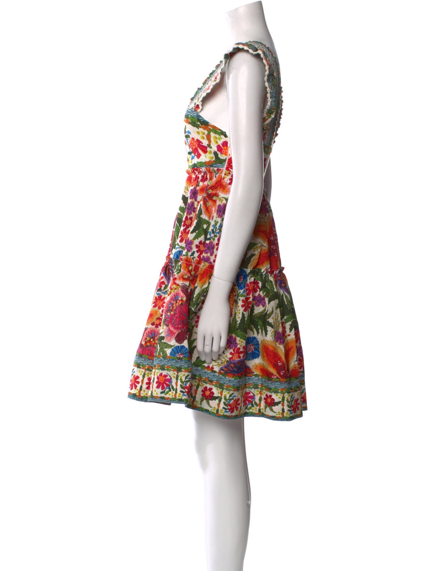 Farm Rio Floral Print Mini Dress w/ Tags