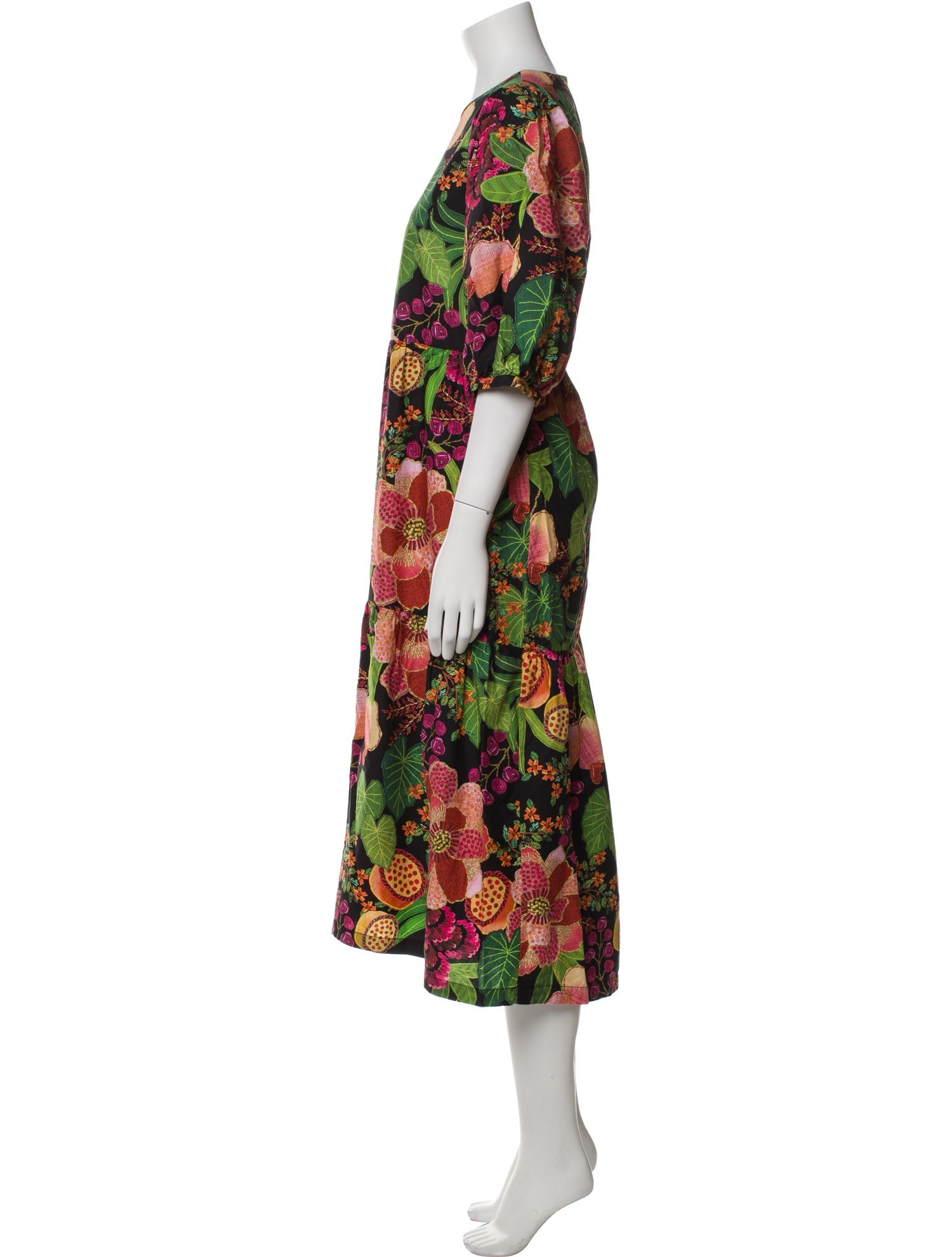 Farm Rio Floral Print Long Dress