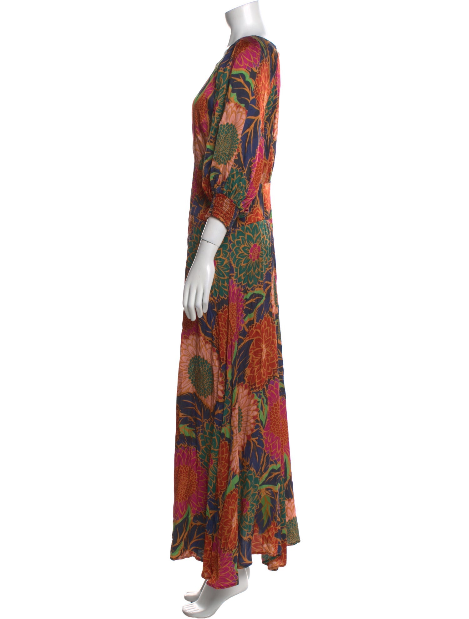 Farm Rio Printed Long Dress