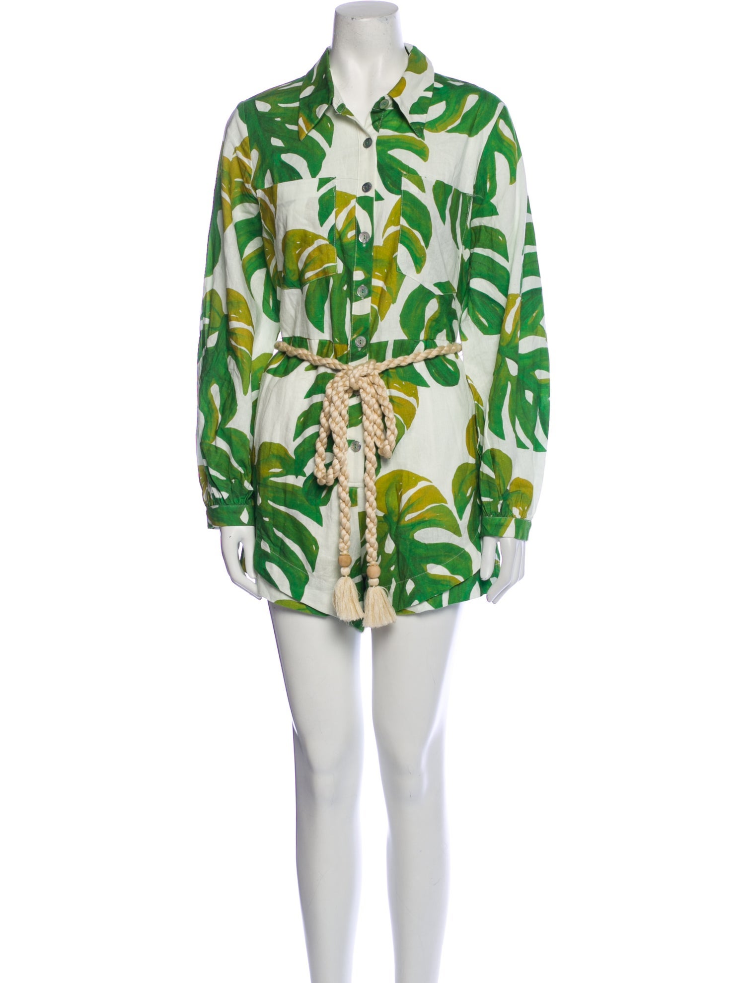 Farm Rio Linen Printed Romper