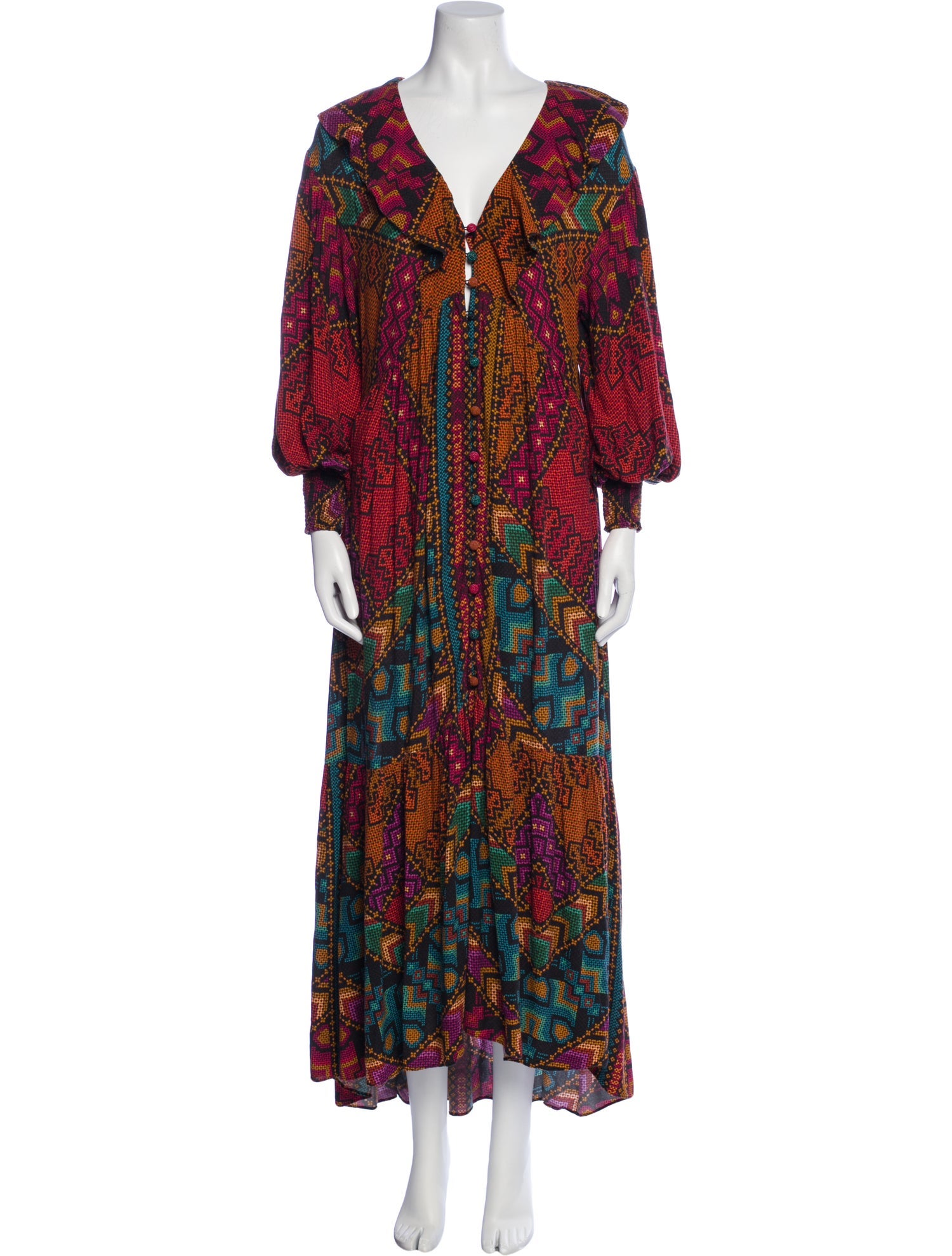 Farm Rio Printed Long Dress