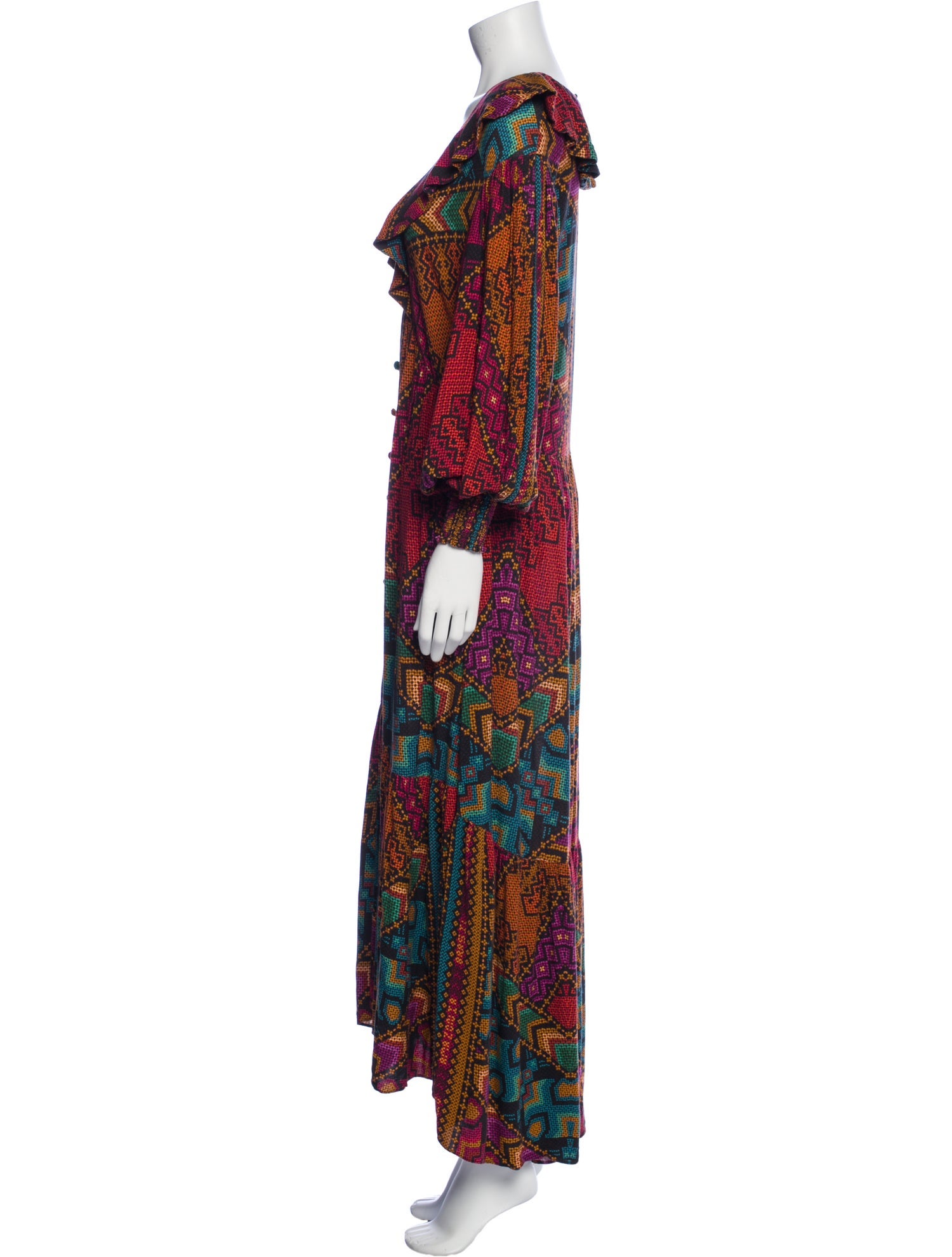 Farm Rio Printed Long Dress