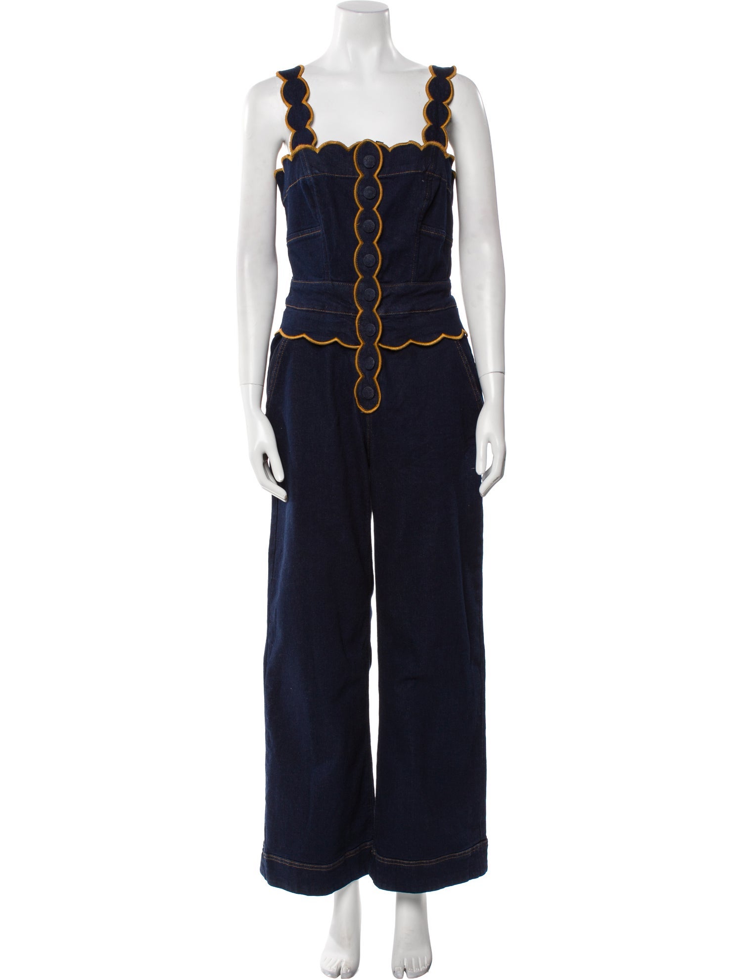 Farm Rio Square Neckline Jumpsuit