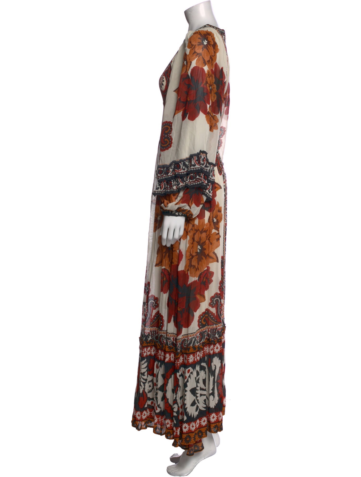 Farm Rio Printed Long Dress
