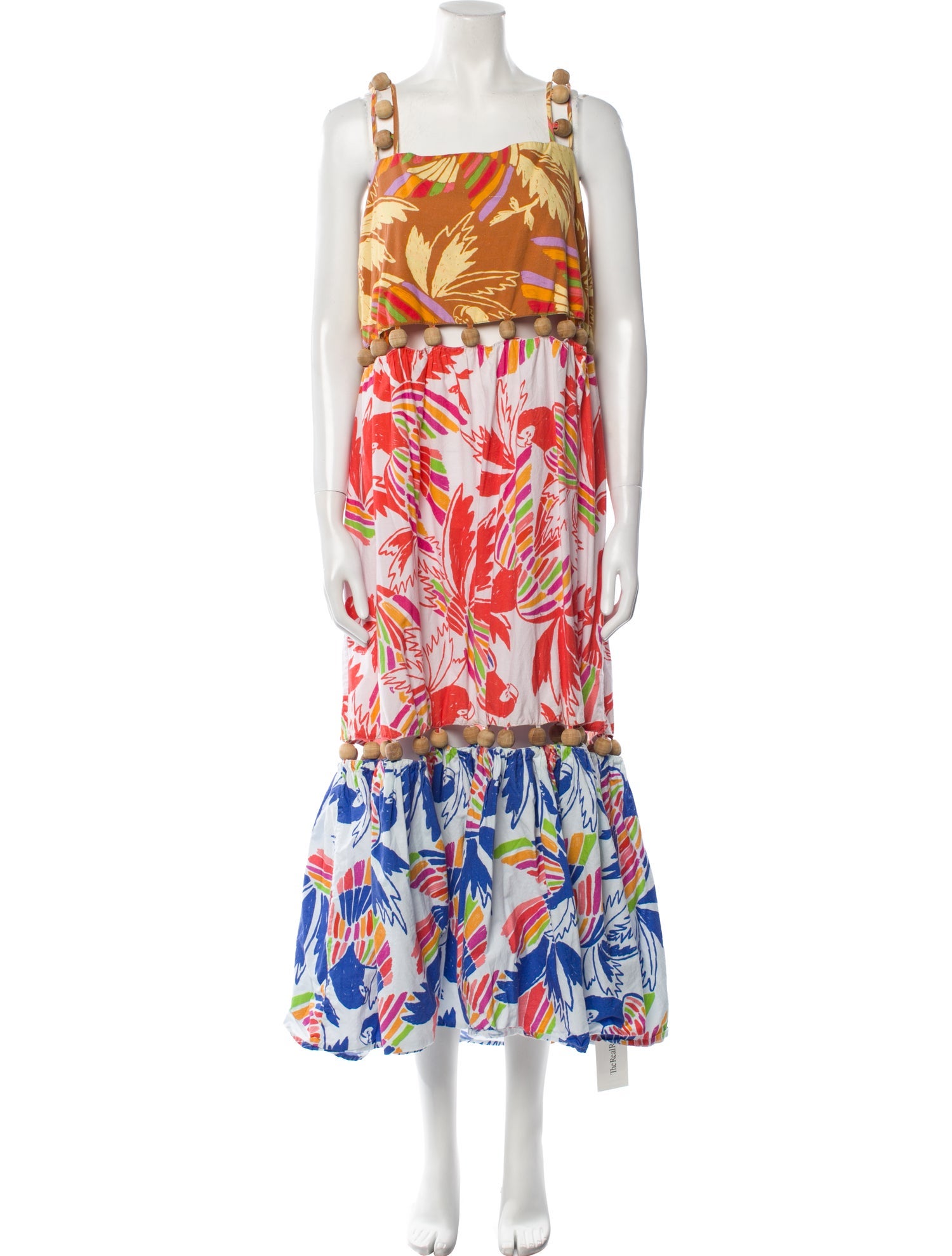 Farm Rio Floral Print Long Dress