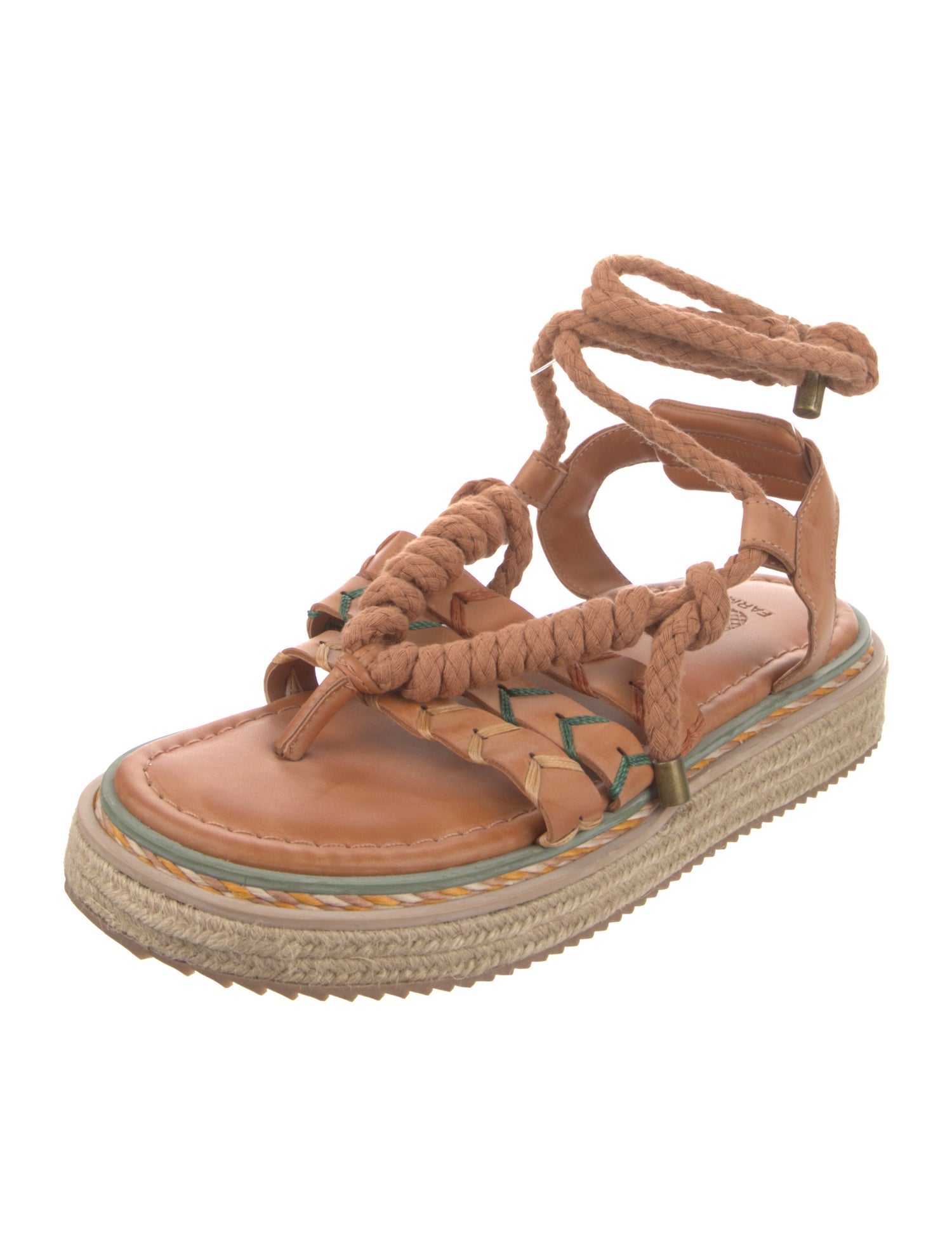 Farm Rio Leather Espadrilles