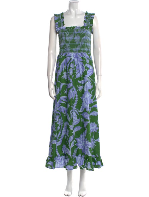 Farm Rio Floral Print Long Dress