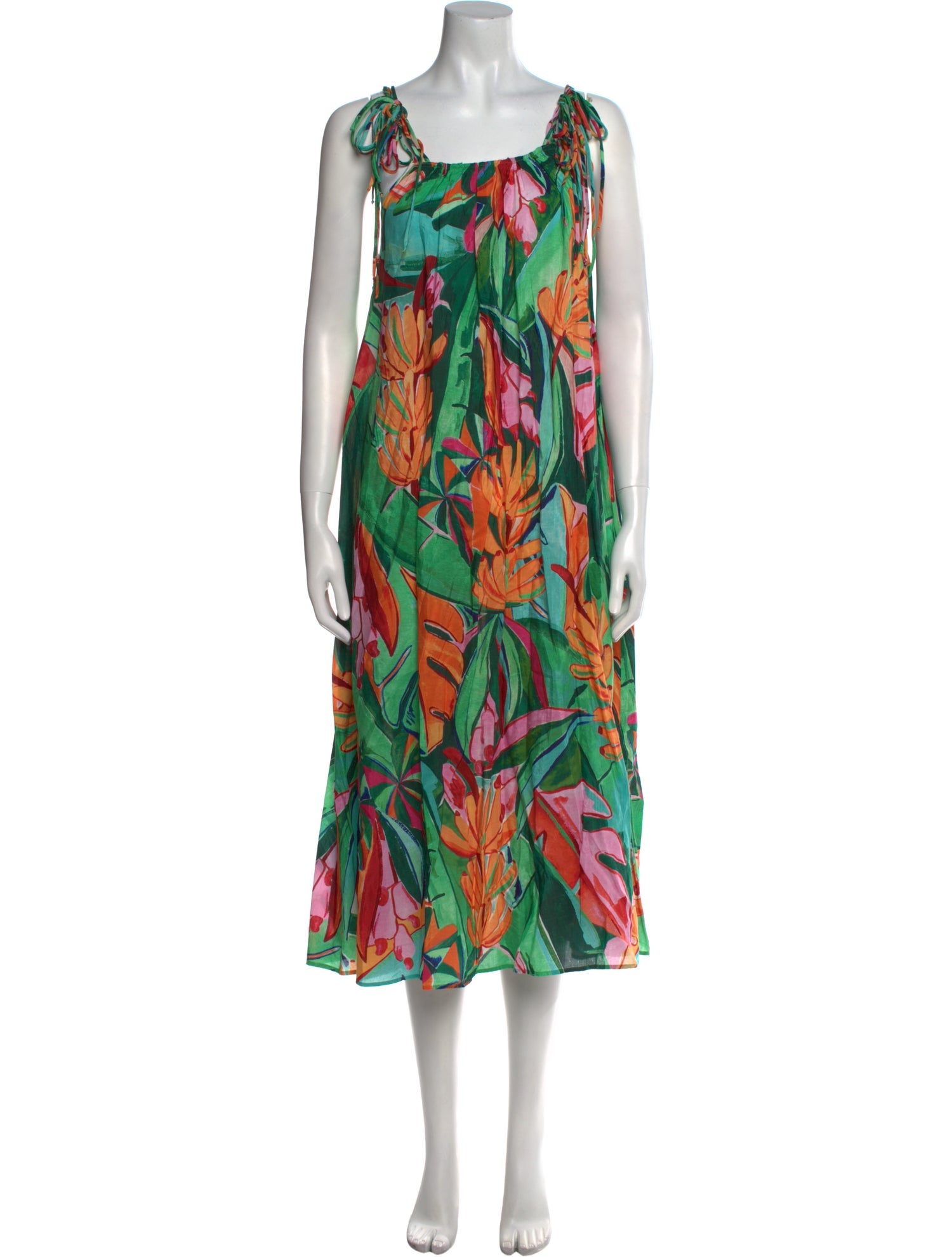 Farm Rio Printed Midi Length Dress