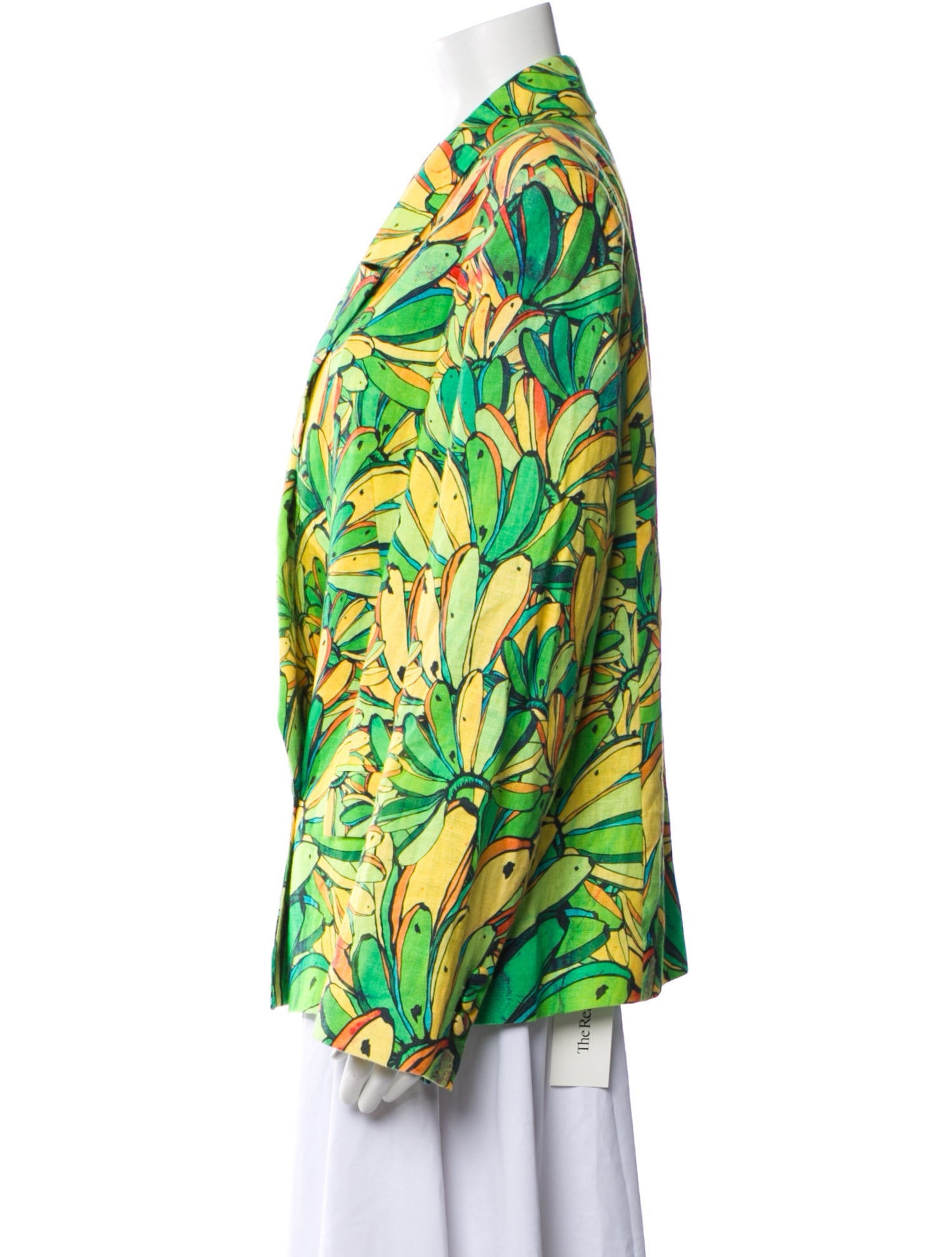 Farm Rio Linen Printed Blazer