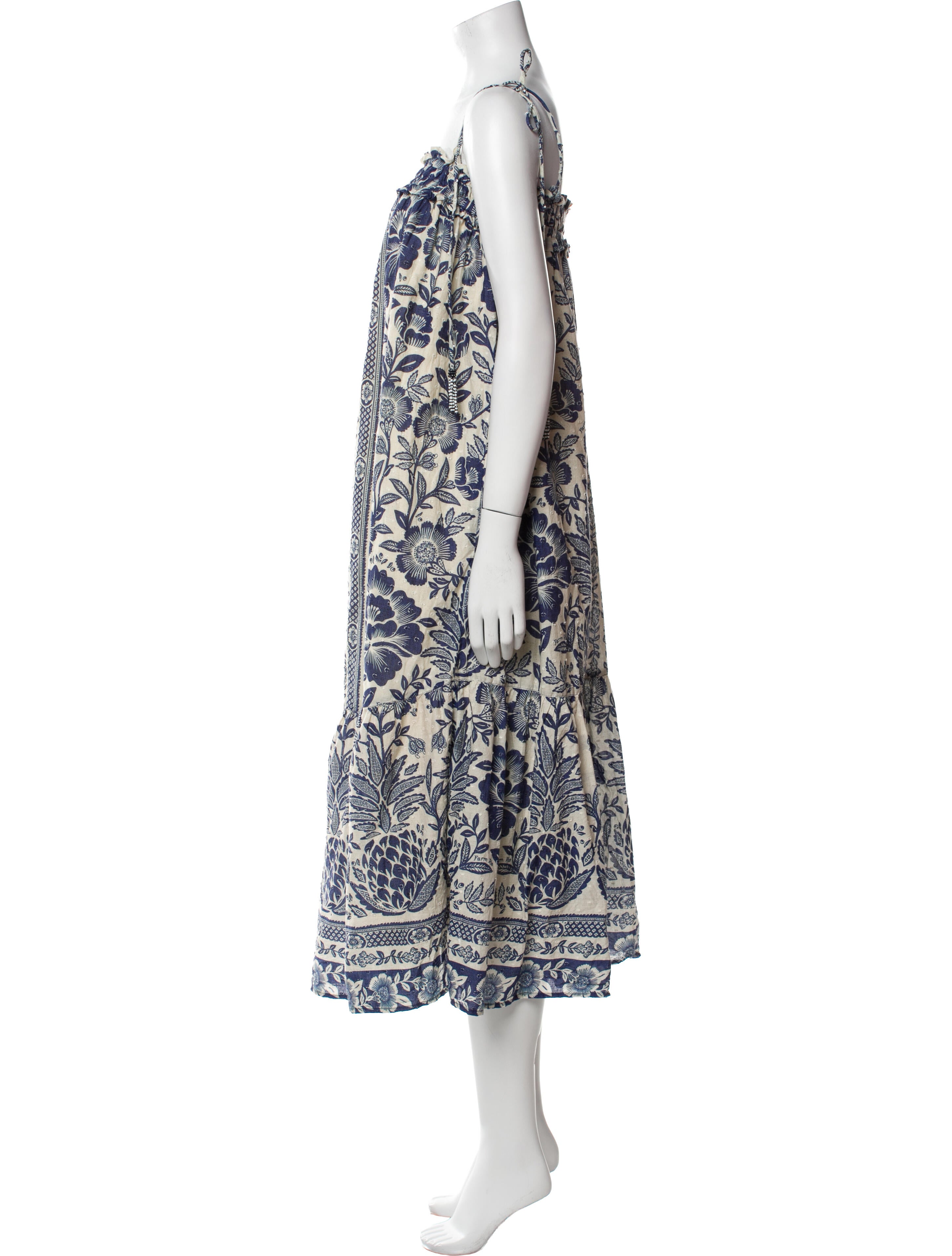 Farm Rio Floral Print Long Dress