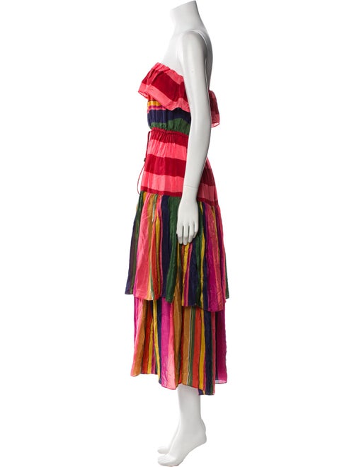 Farm Rio Striped Long Dress