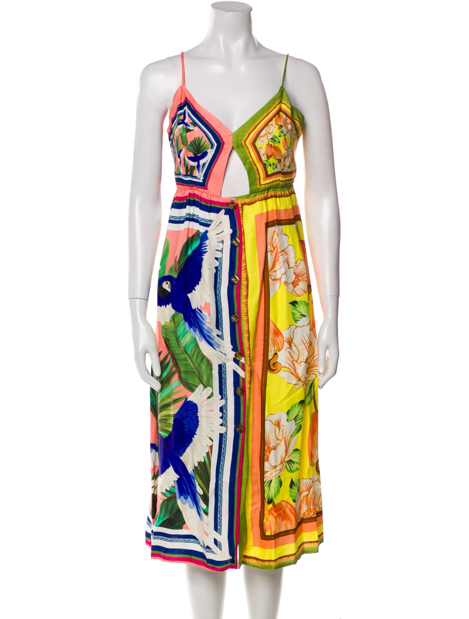 Farm Rio Printed Midi Length Dress