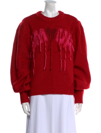 Farm Rio Printed Crew Neck Sweater