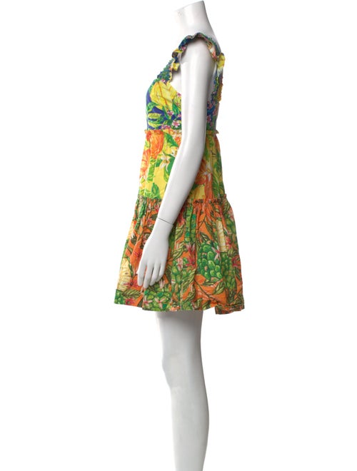 Farm Rio Floral Print Mini Dress