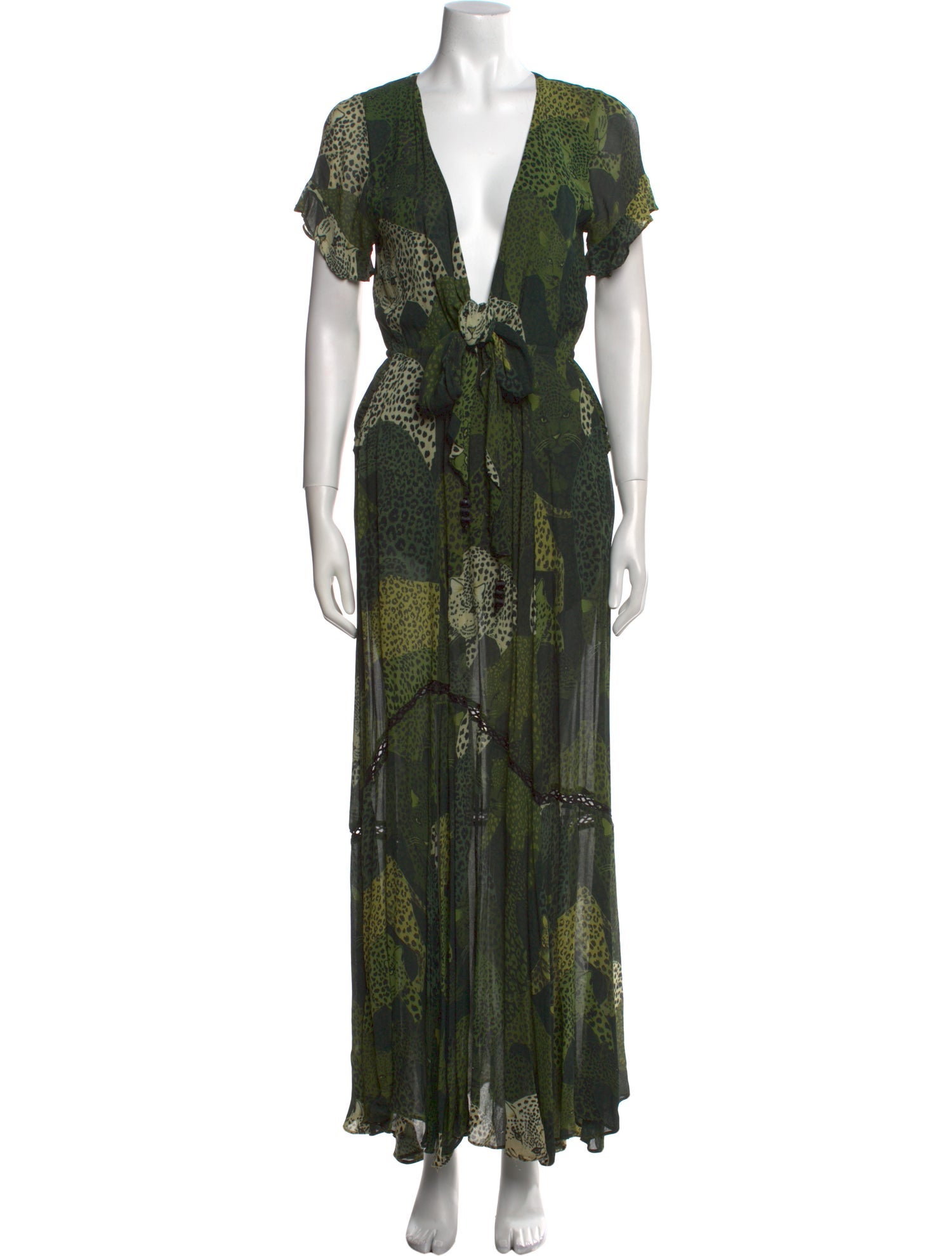 Farm Rio Floral Print Long Dress