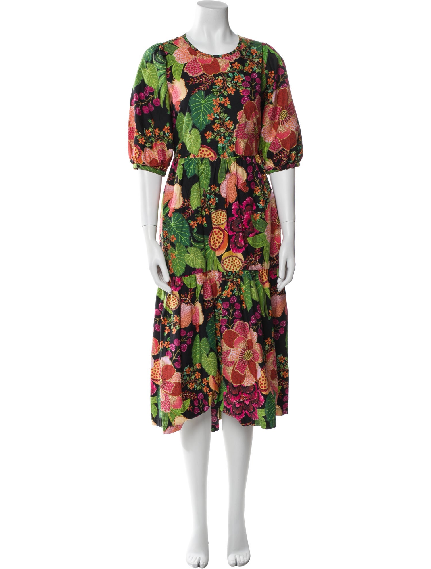 Farm Rio Floral Print Long Dress