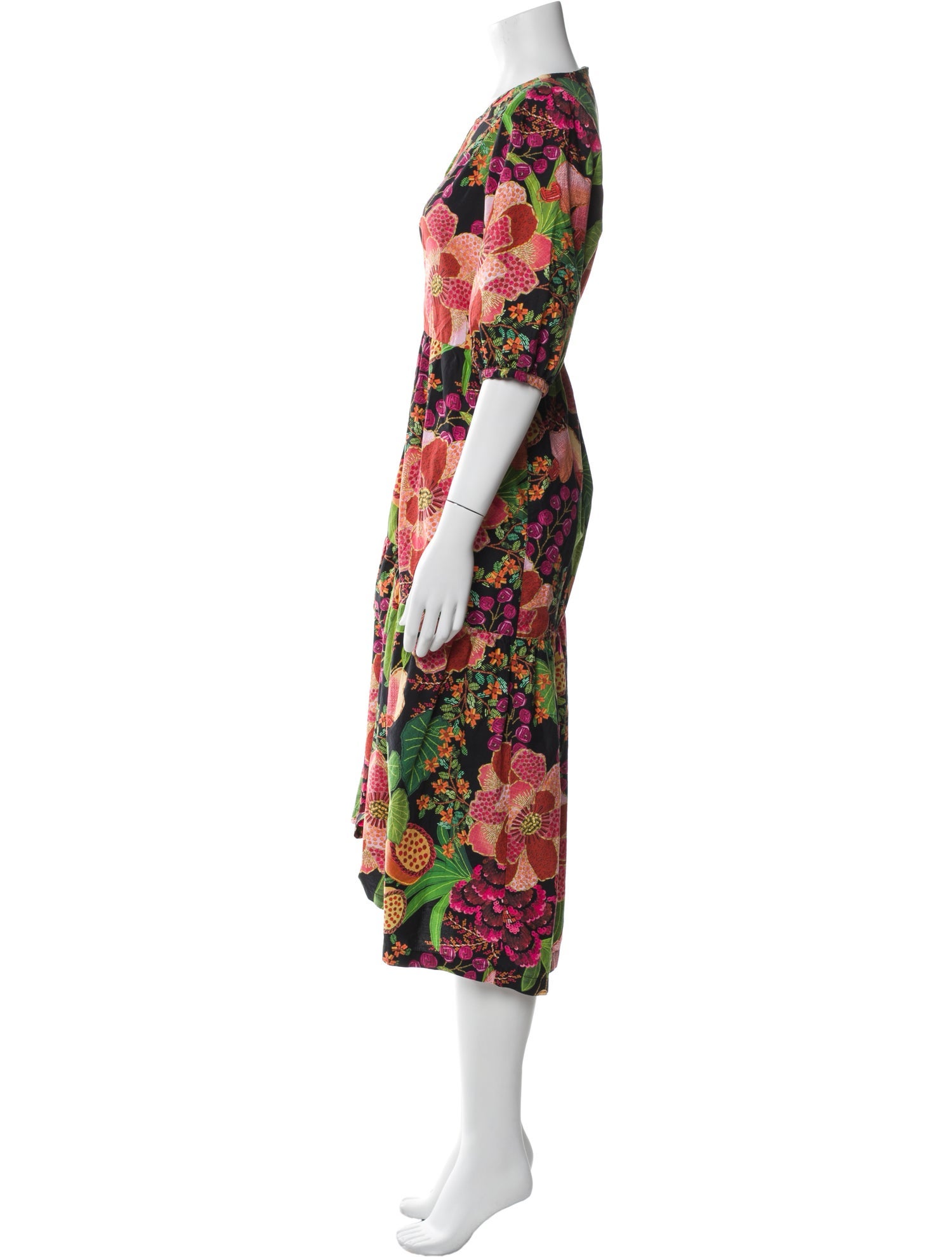 Farm Rio Floral Print Long Dress