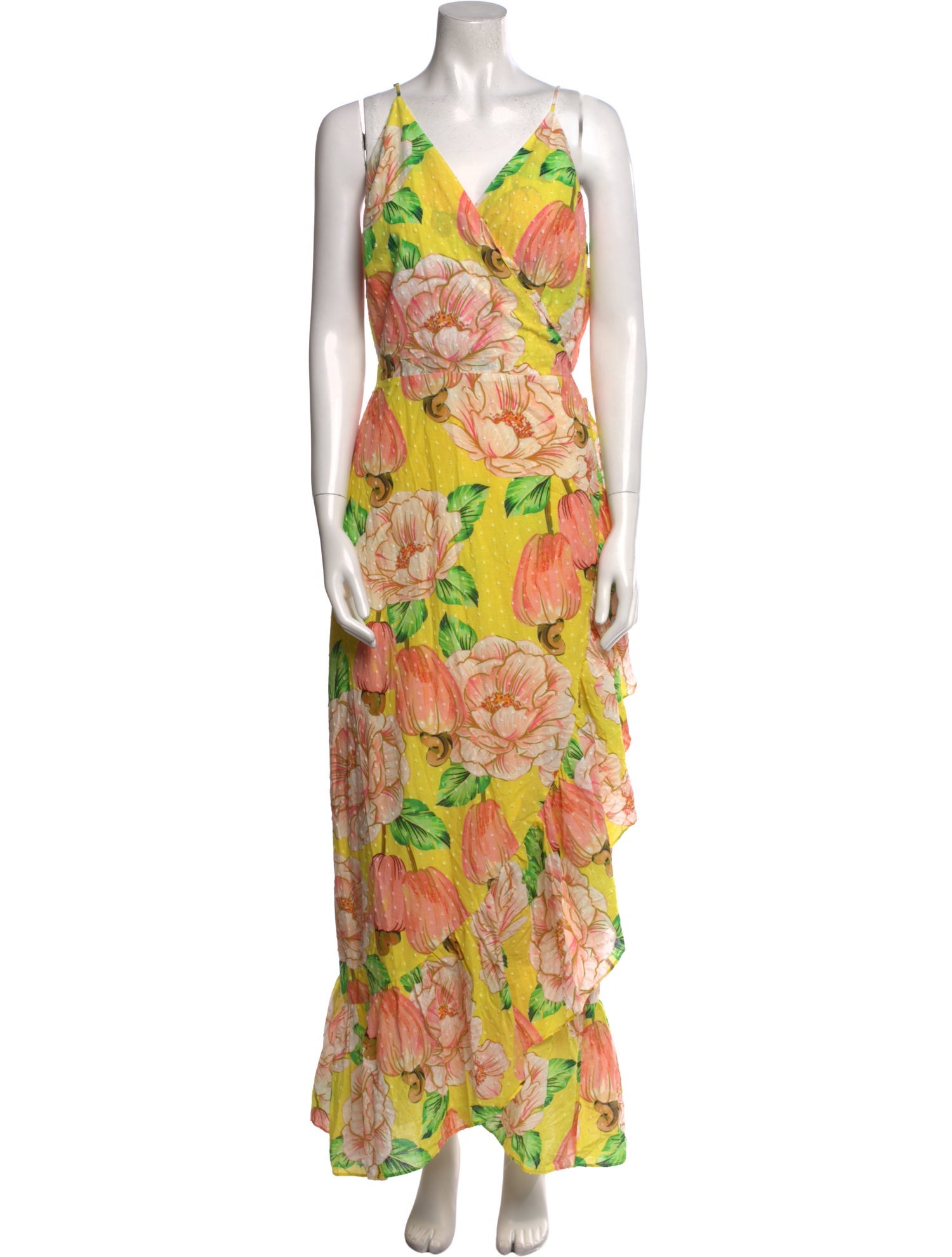 Farm Rio Floral Print Long Dress