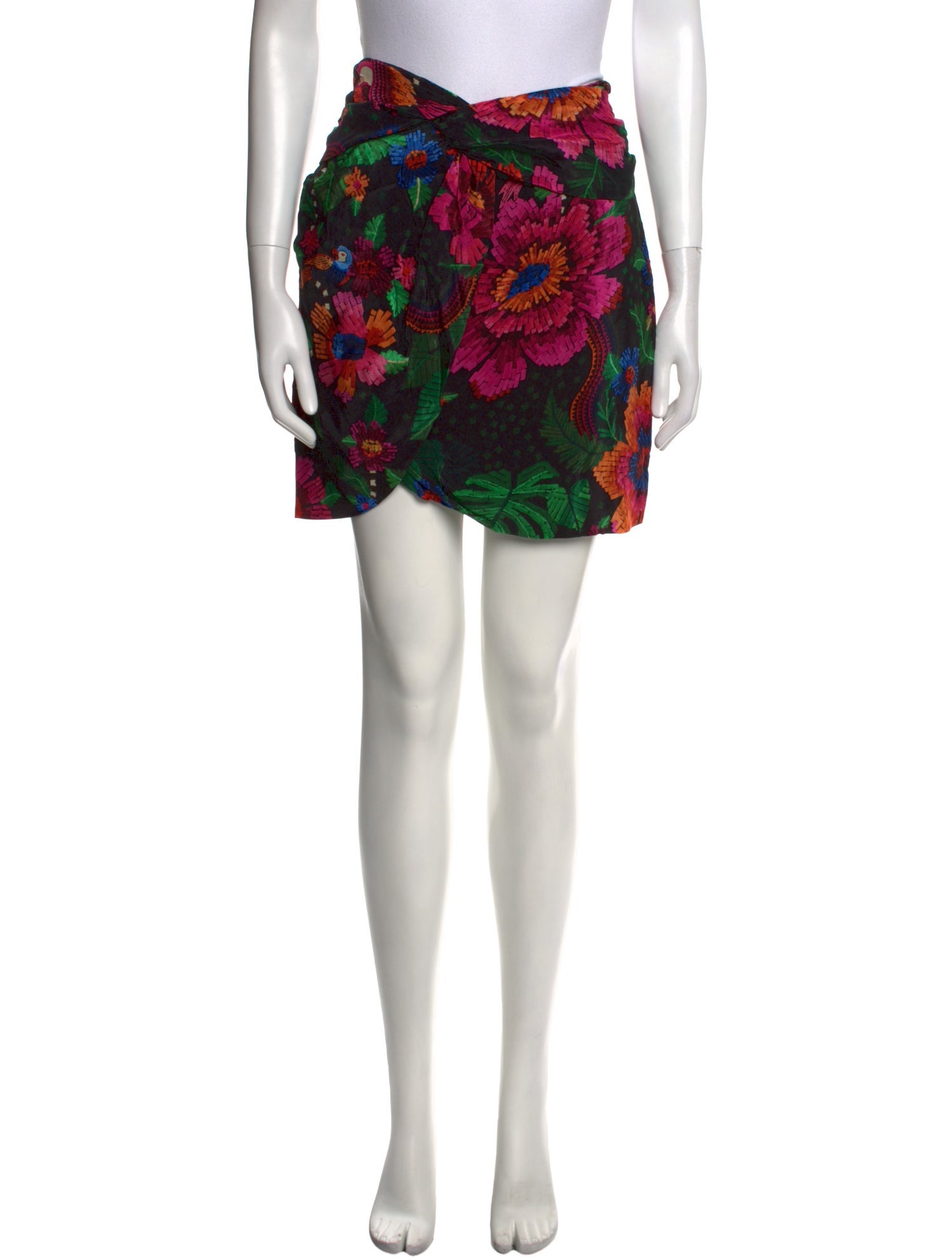 Farm Rio Floral Print Mini Skirt