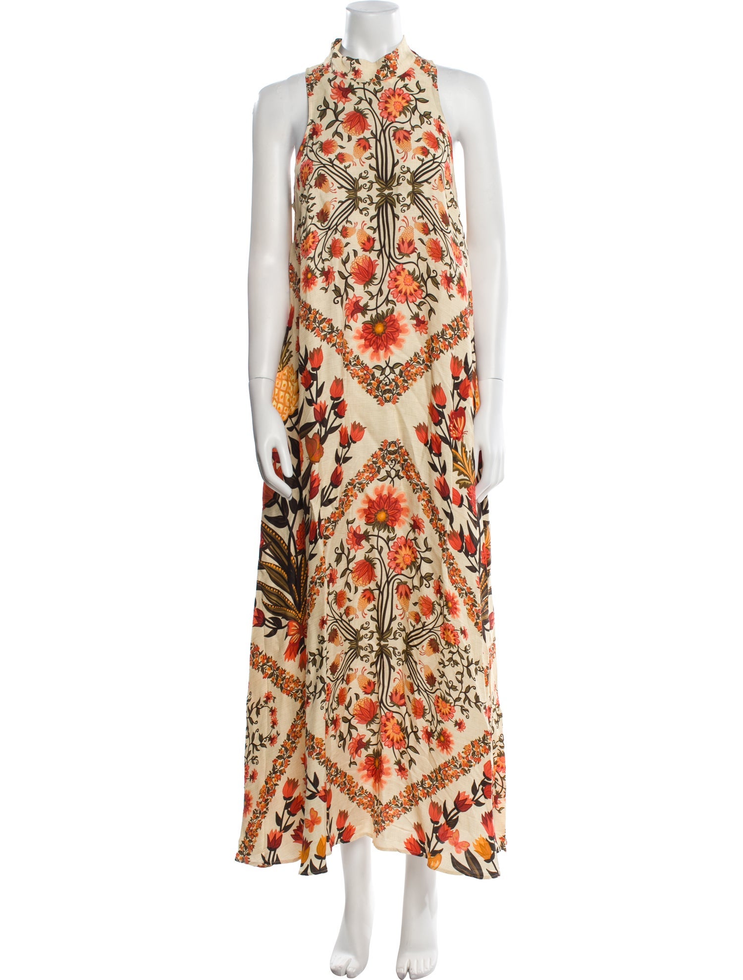 Farm Rio for Anthropologie Printed Long Dress w/ Tags