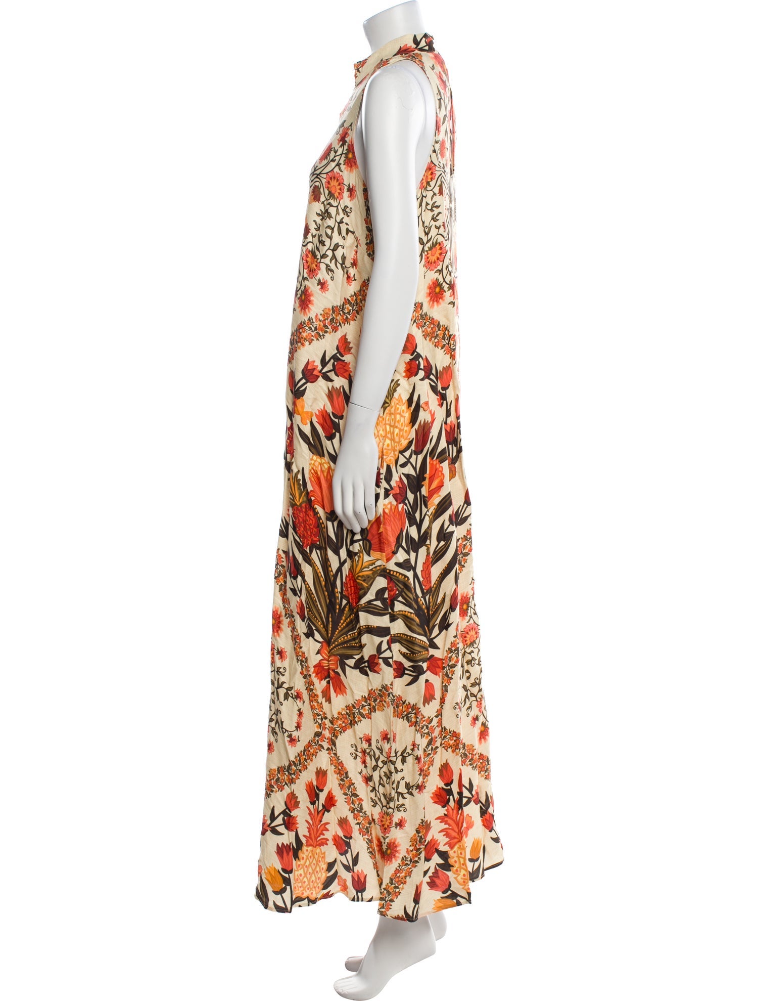 Farm Rio for Anthropologie Printed Long Dress w/ Tags