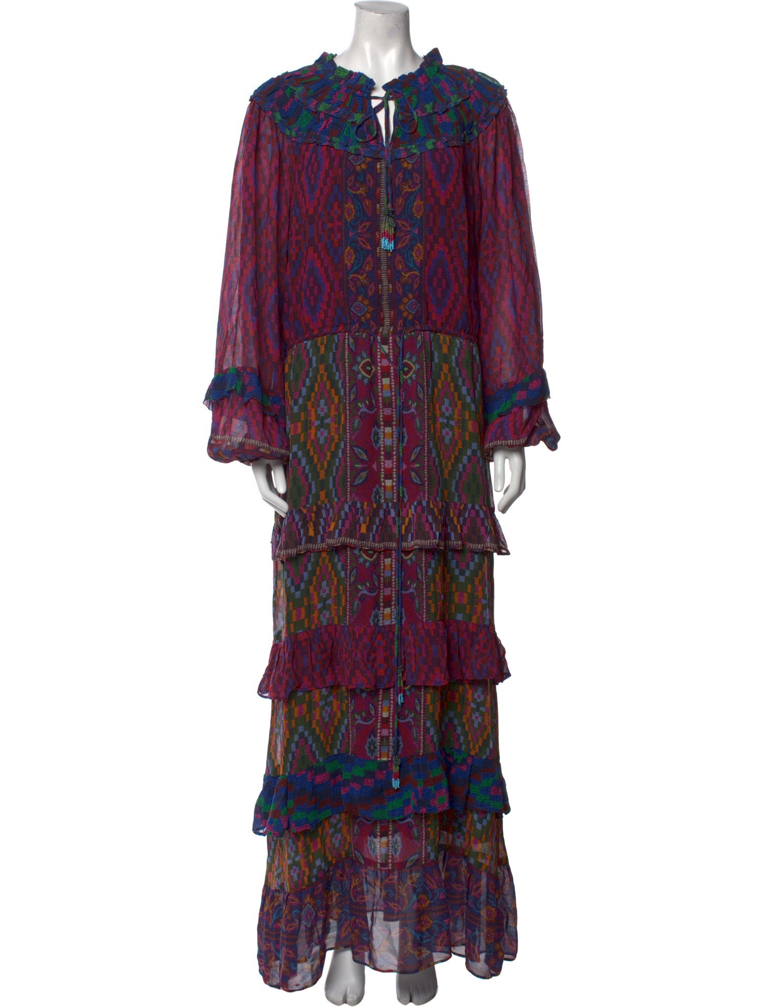 Farm Rio Printed Long Dress