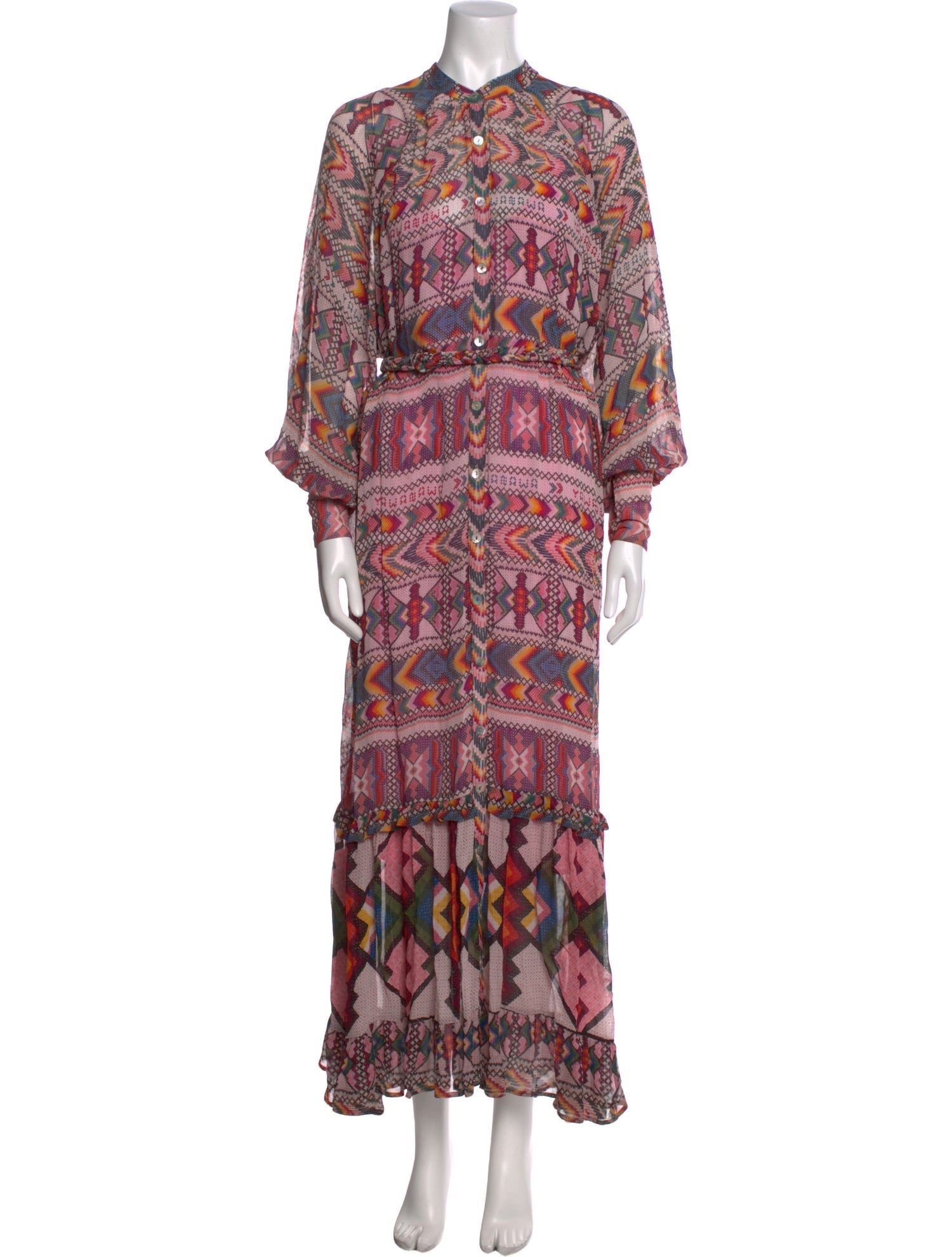 Farm Rio Printed Long Dress