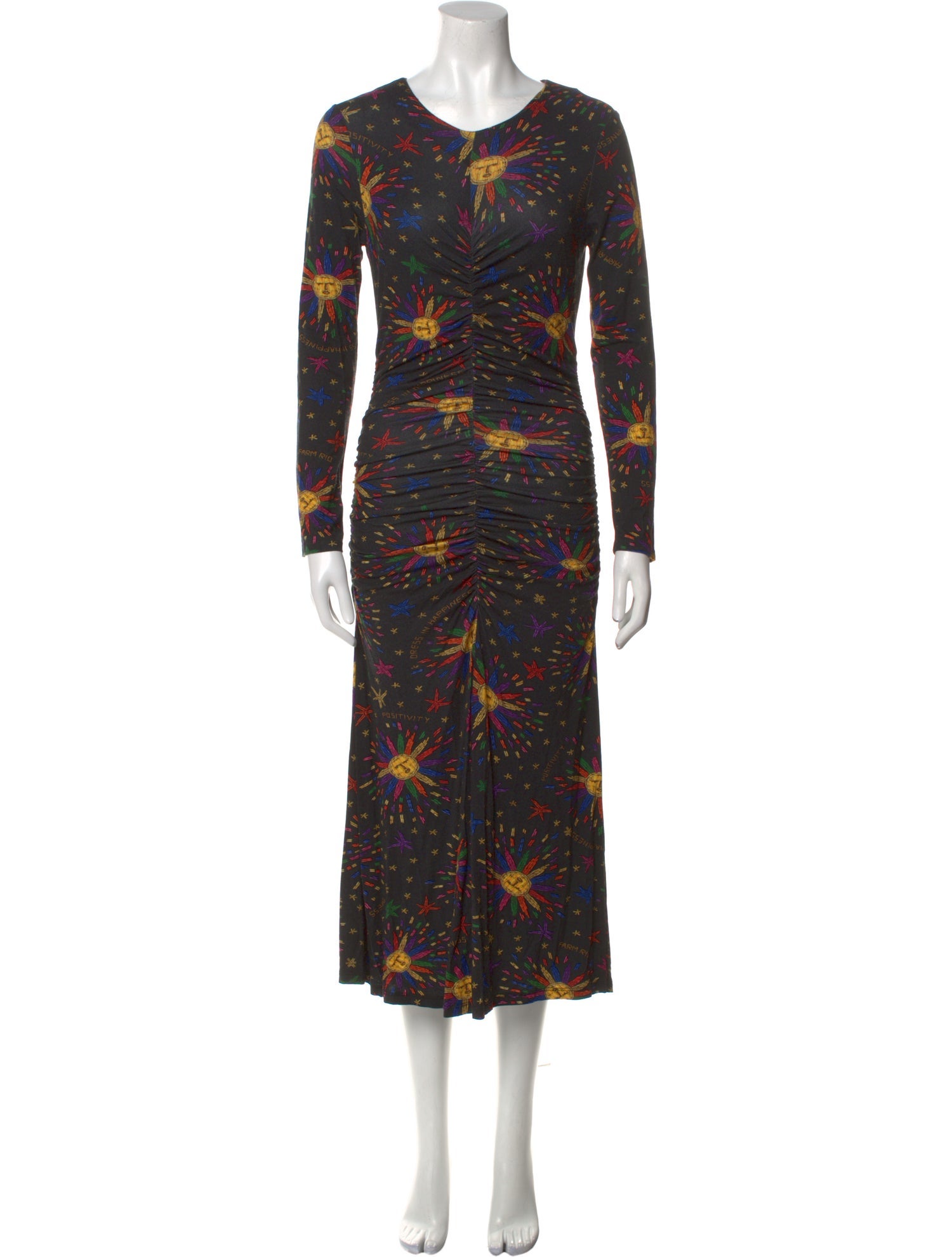 Farm Rio Printed Midi Length Dress