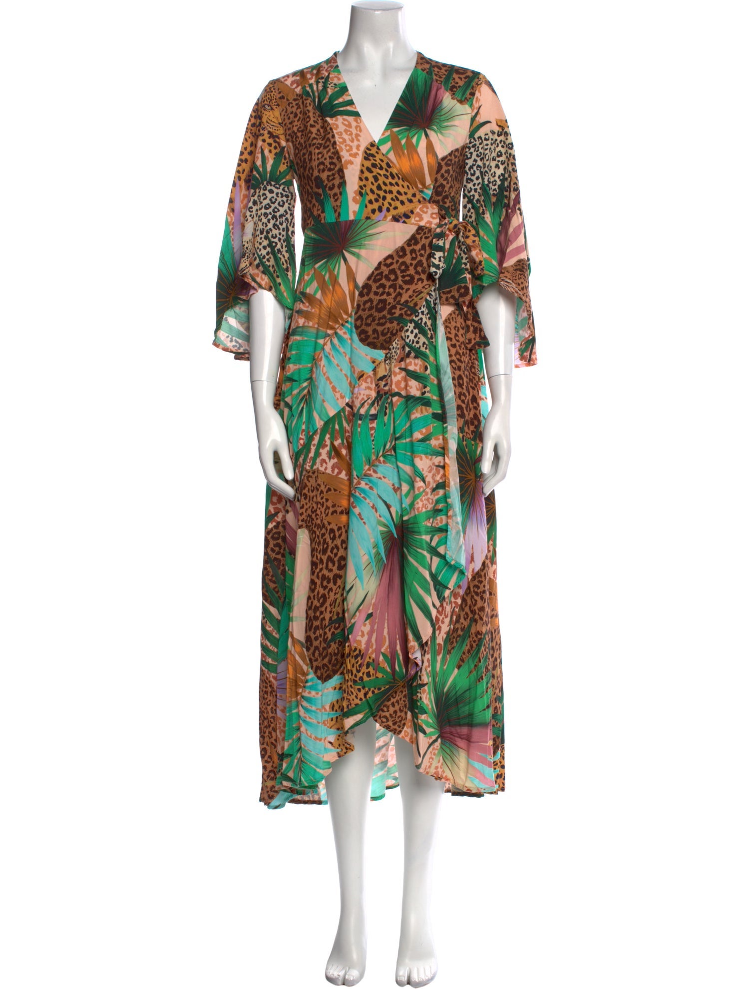 Farm Rio Printed Midi Length Dress