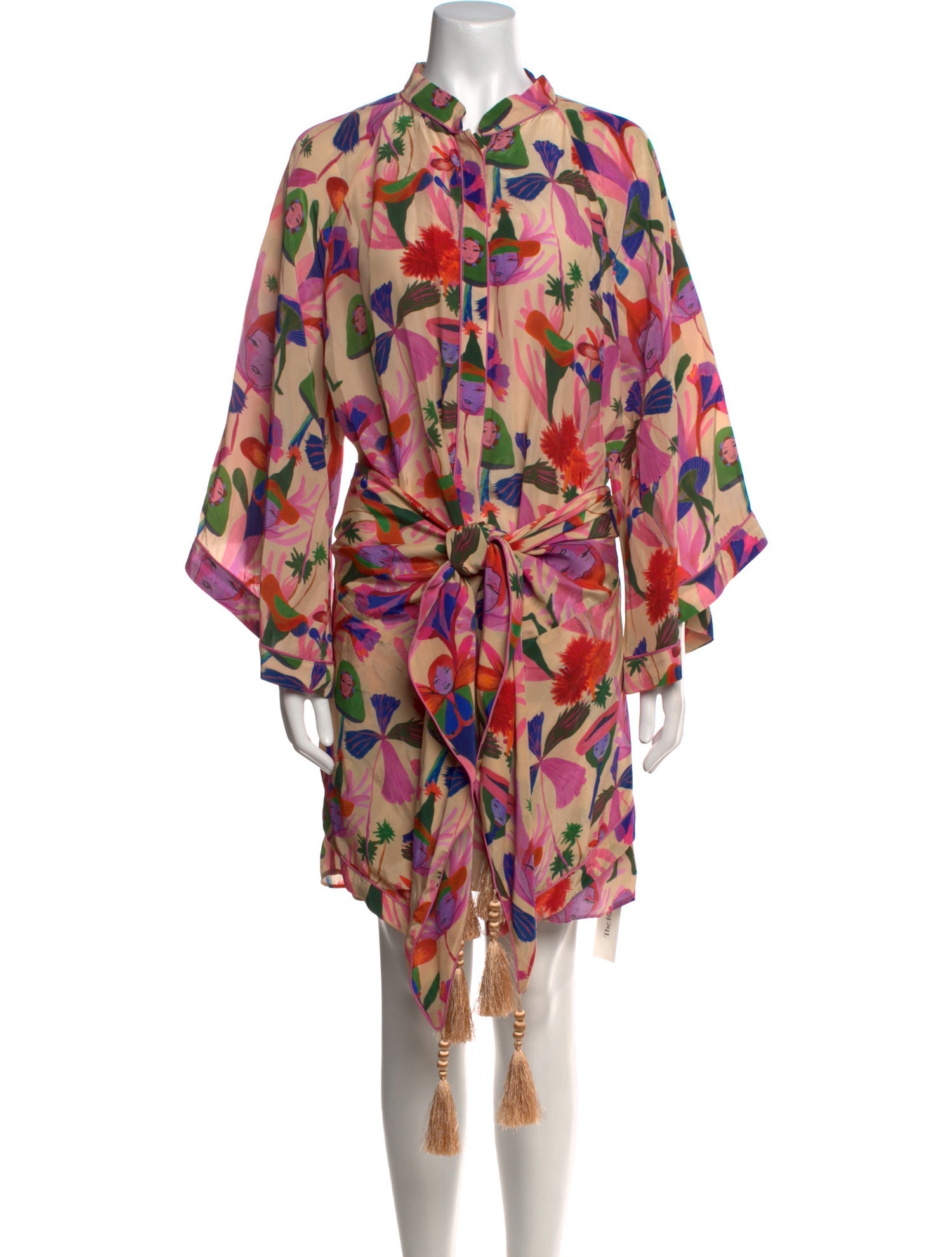 Farm Rio Floral Print Mini Dress