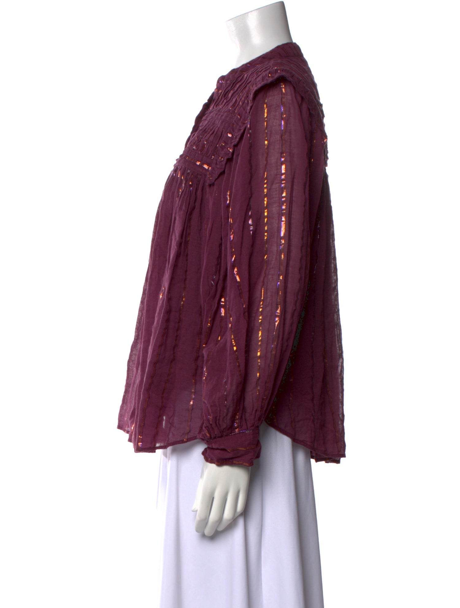 Farm Rio Printed Mock Neck Blouse