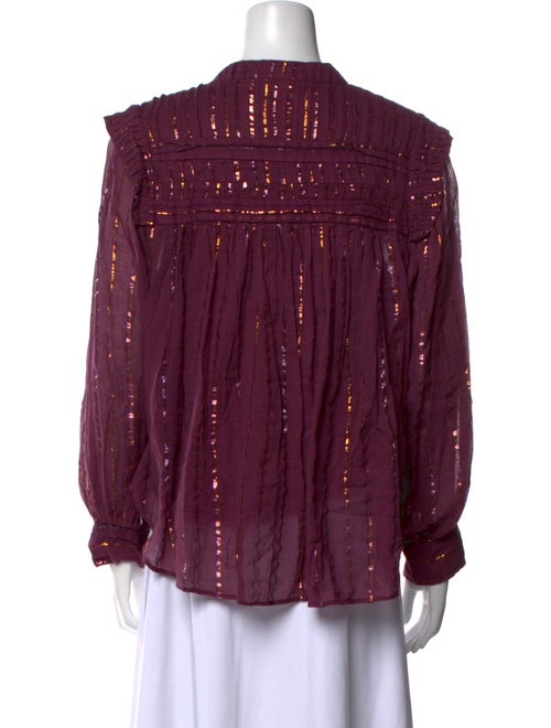 Farm Rio Printed Mock Neck Blouse