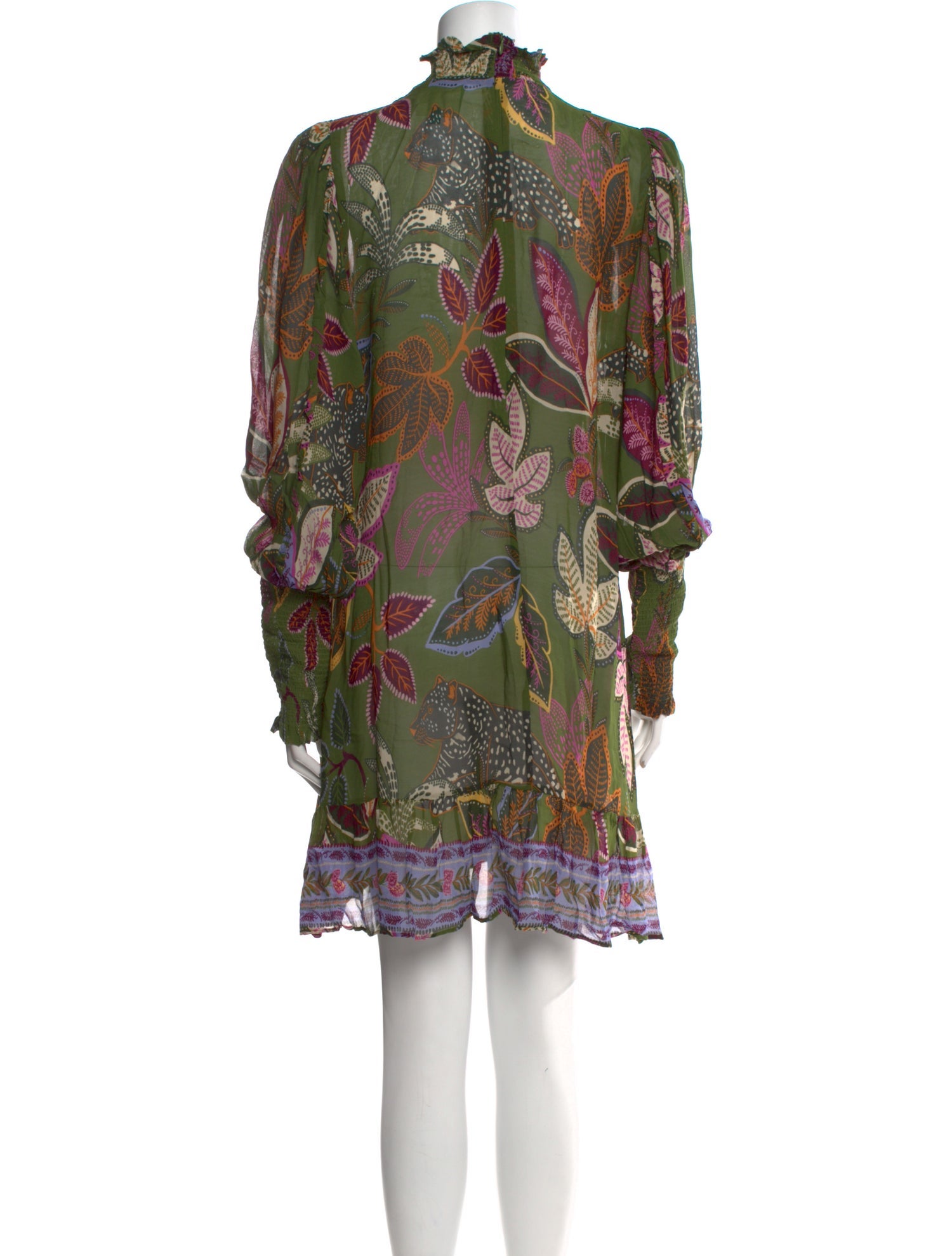 Farm Rio Floral Print Mini Dress