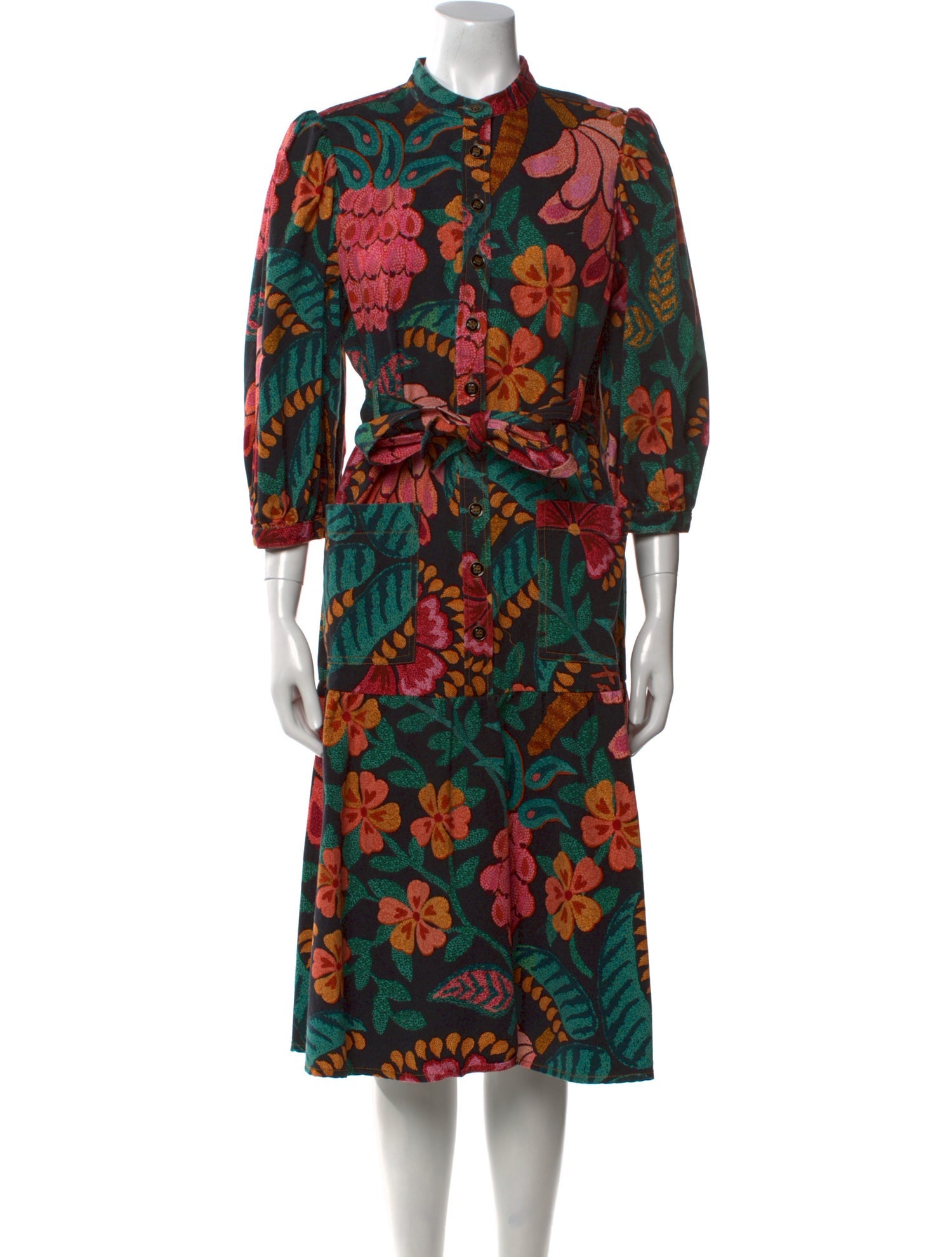 Farm Rio Printed Midi Length Dress