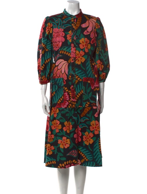 Farm Rio Printed Midi Length Dress