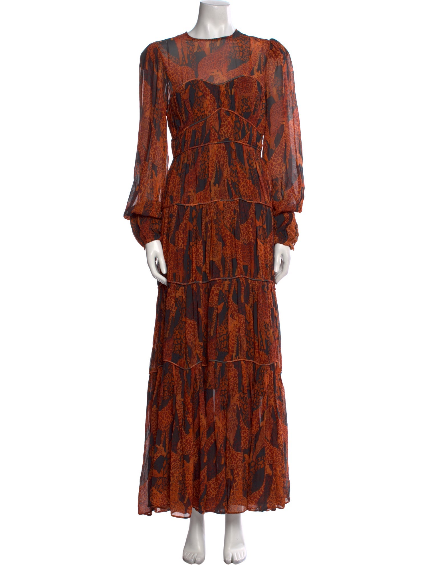 Farm Rio Printed Long Dress
