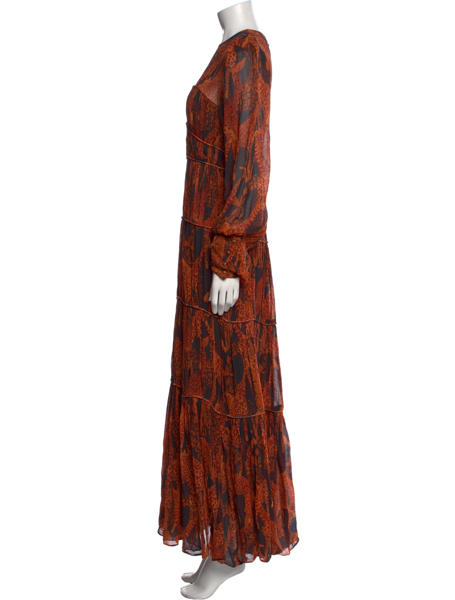 Farm Rio Printed Long Dress