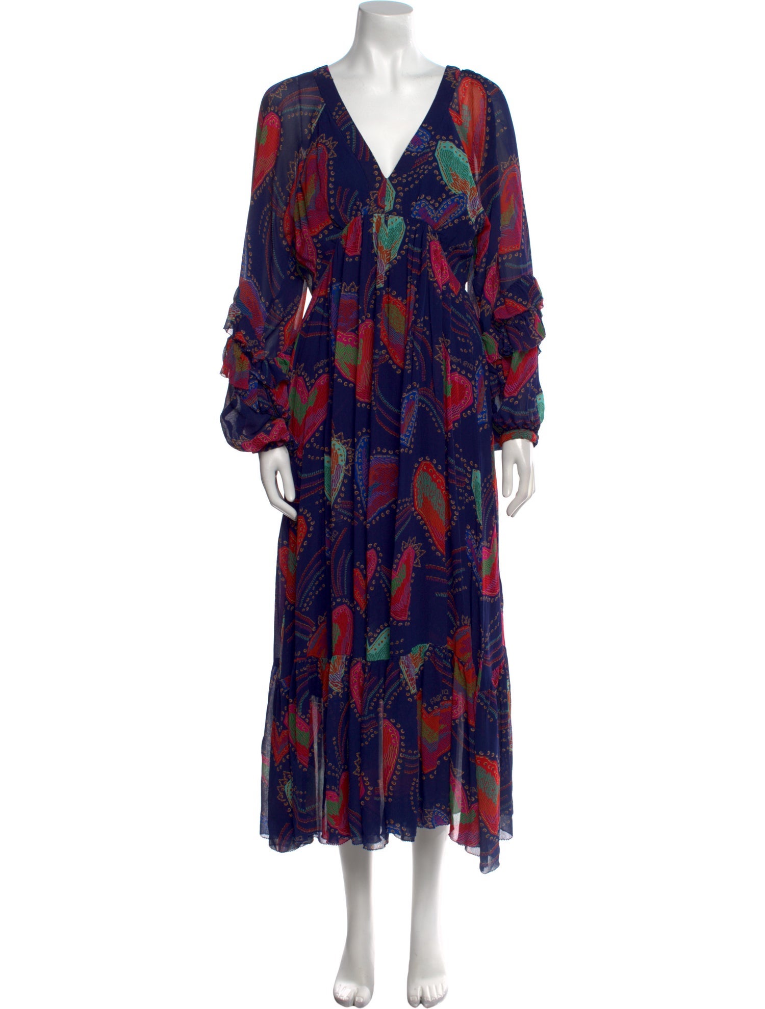 Farm Rio Printed Long Dress